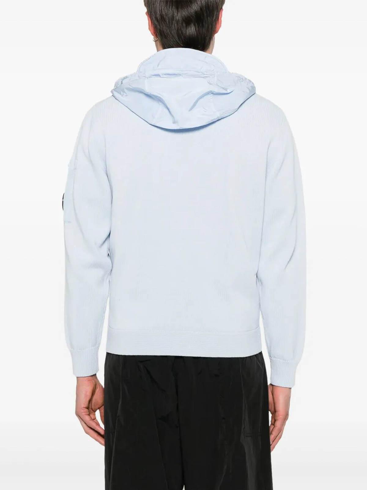 パーカー・フーディ C.P. Company Blue-Grey Cotton Zip-Fastened Sweatshirt C.P. Company ZIP SWEATSHIRT/HOOD Blå för Kille | Kids Brand