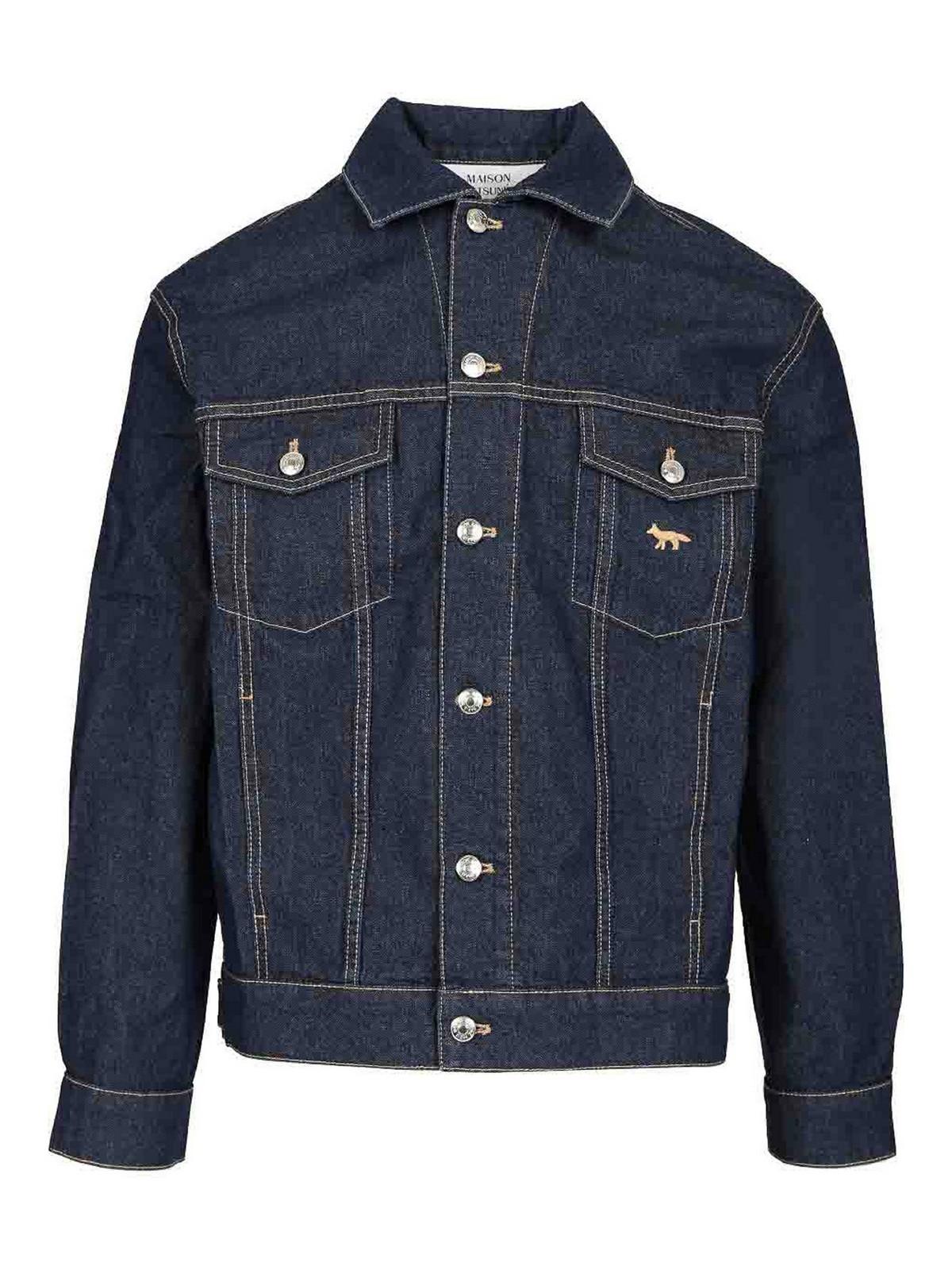 MAISON KITSUNEボンバージャケット新品 Maison Kitsunéのネイビー ハリントン ボンバージャケットがセール中