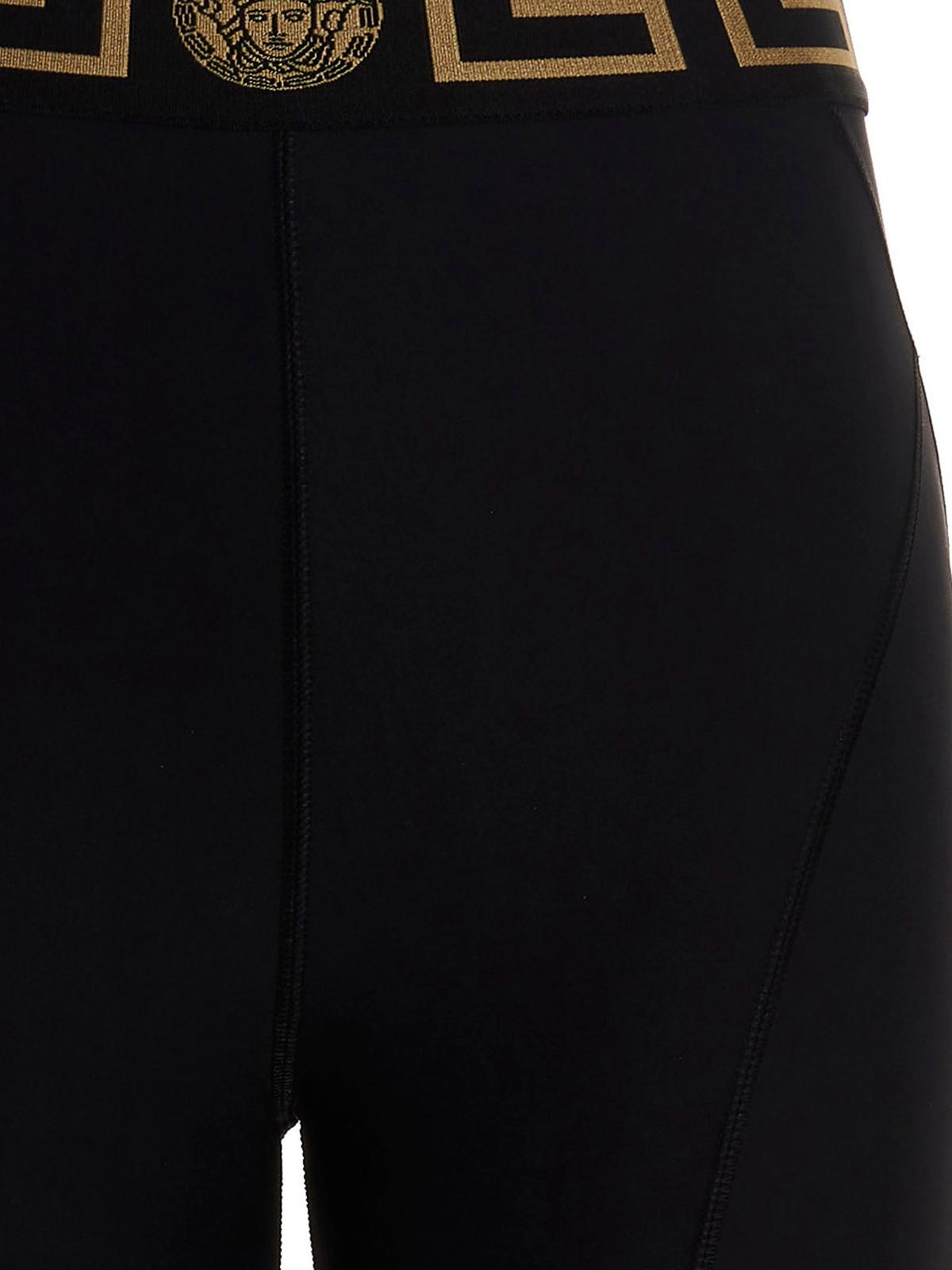 Versace Greca leggings in Black