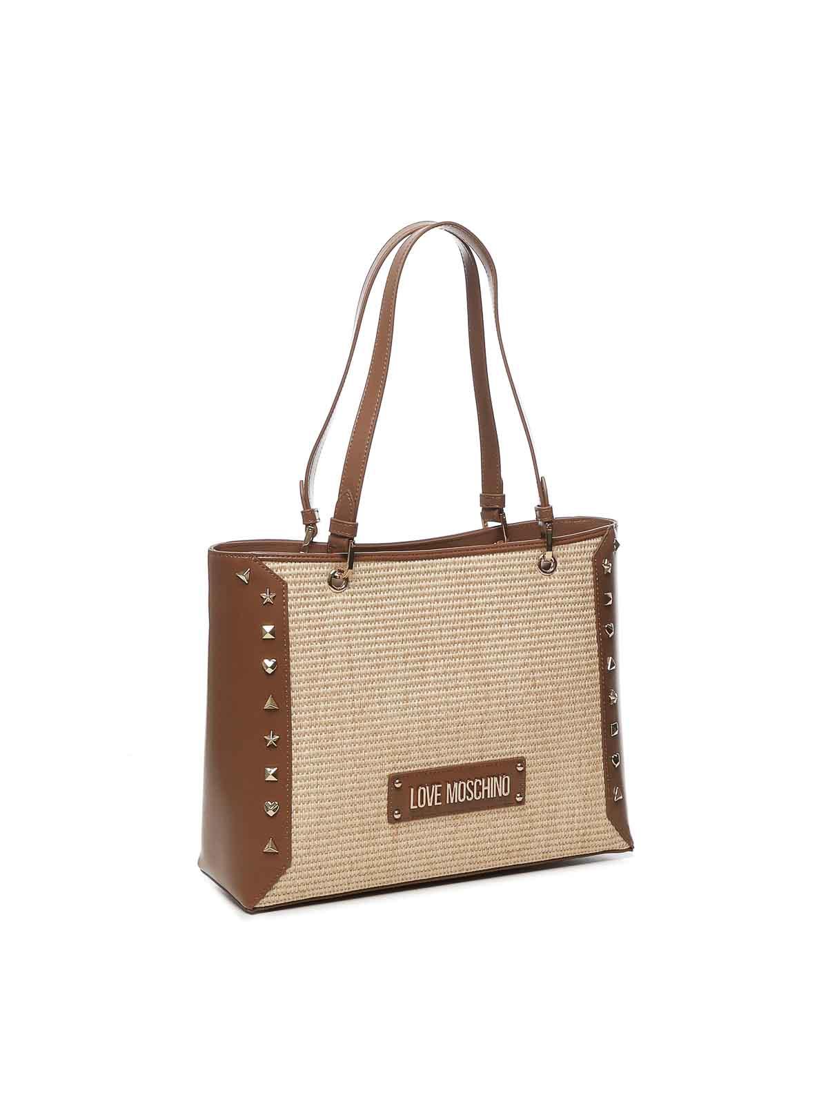 【関税＆送料込み】Moschino Love Me Tote Bag Love Moschino logo-lettering Tote Bag | Black | FARFETCH