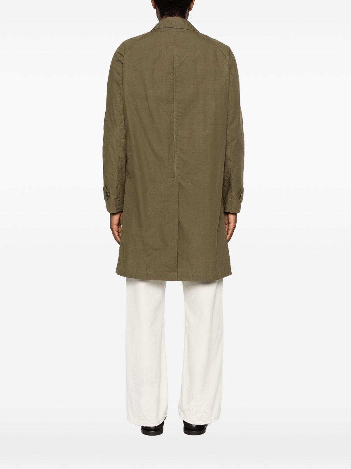 L'IMPERMEABILE New Dean Wax Coat Waterproof Trench in Green for