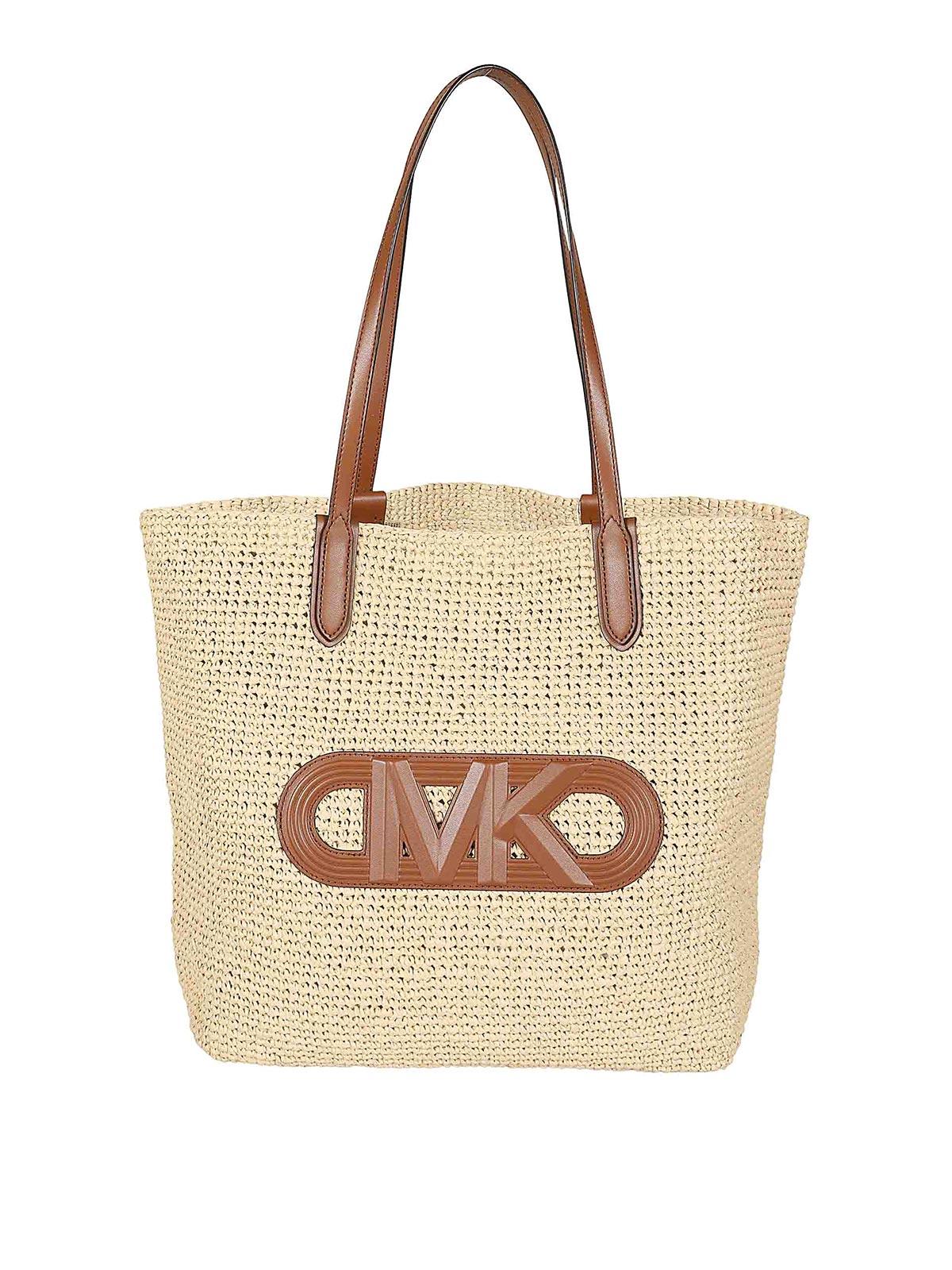 Michael Kors Woven Straw Bag in Natural Lyst