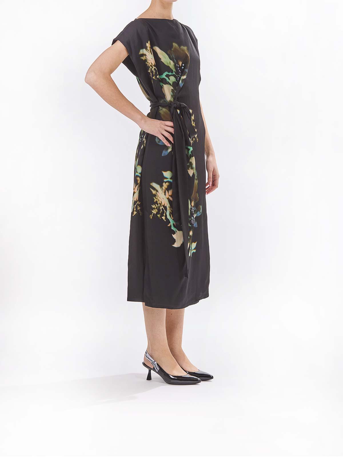 ワンピース PAUL SMITH Woman Dress Black W1R498NN11065 79 Women's Black 'Signature Stripe' Collar Dress