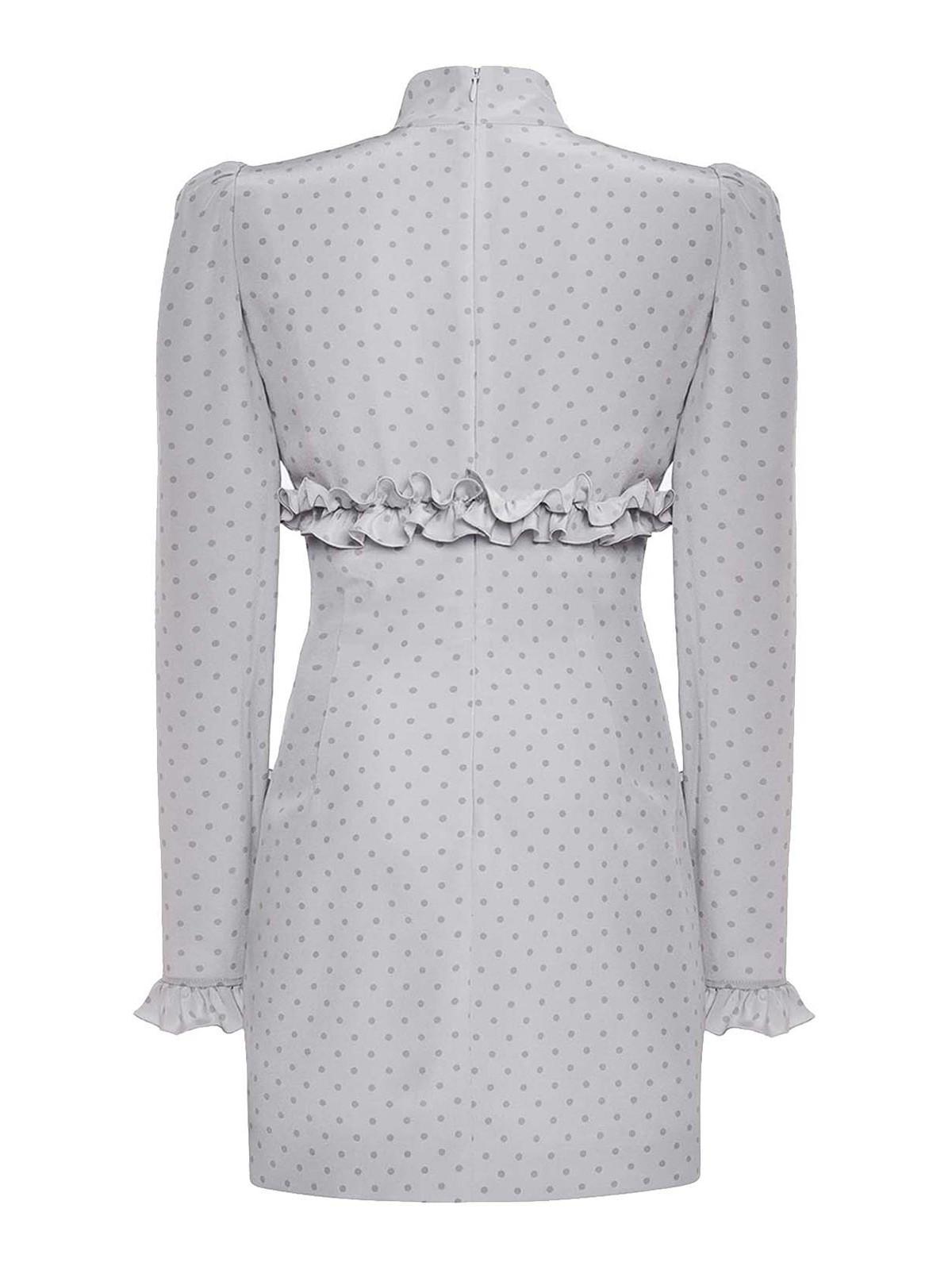 alessandra rich polka dot dress with peplum Alessandra Rich, Polka-dot peplum silk midi dress, Women, Black, US 8, Dresses