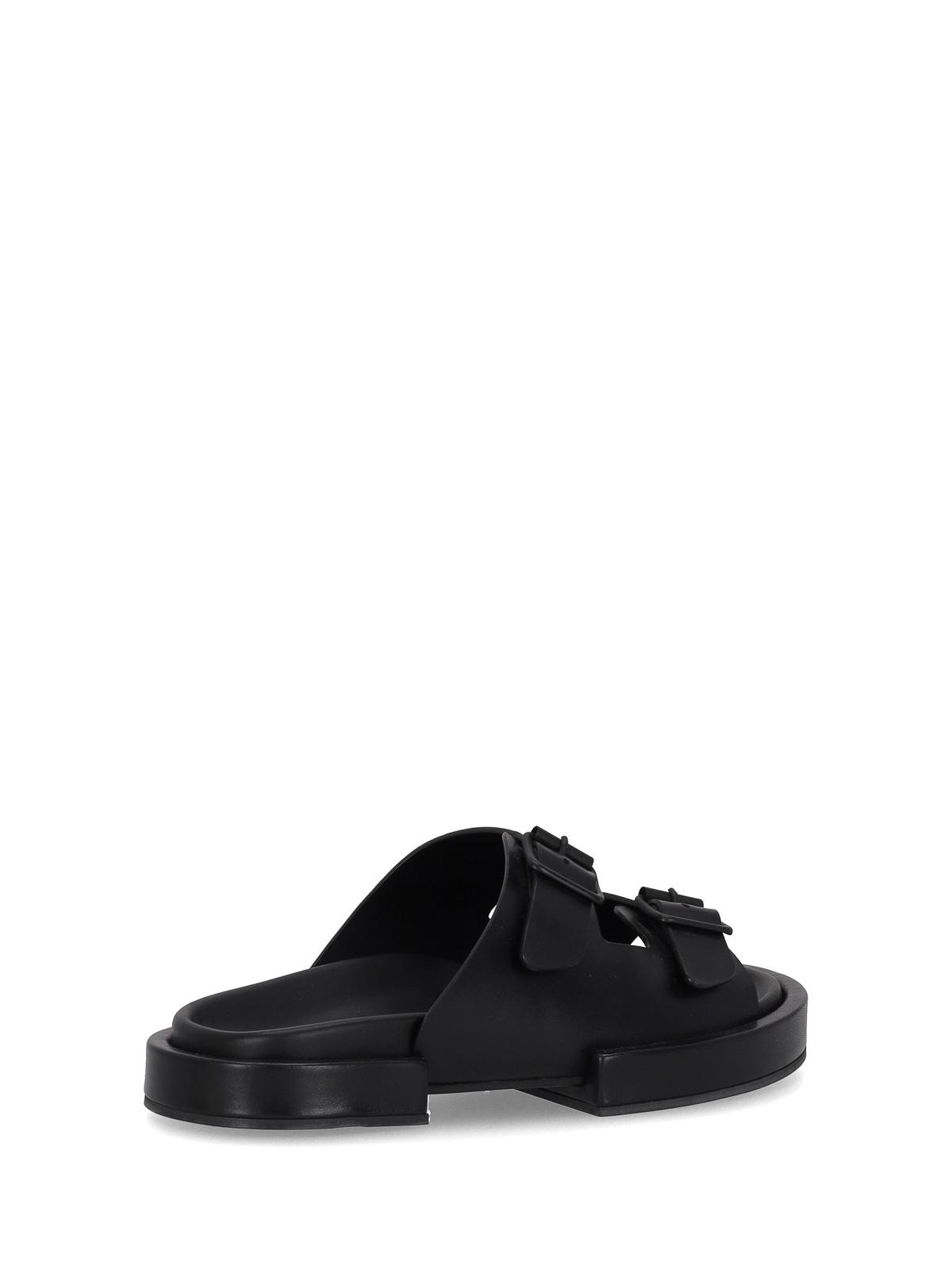 【関税込み】Block Henri Sandals - Ann Demeulemeester - Black Ann Demeulemeester Block Henri Sandals - Black - Leather