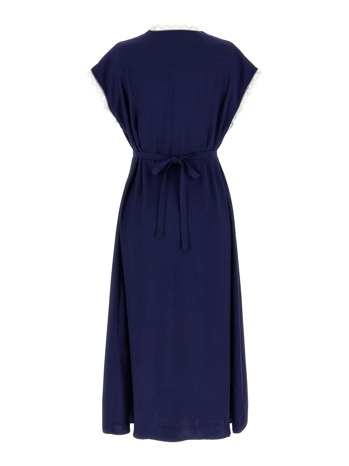 Sleeper The Bow Dress in Blue | Lyst