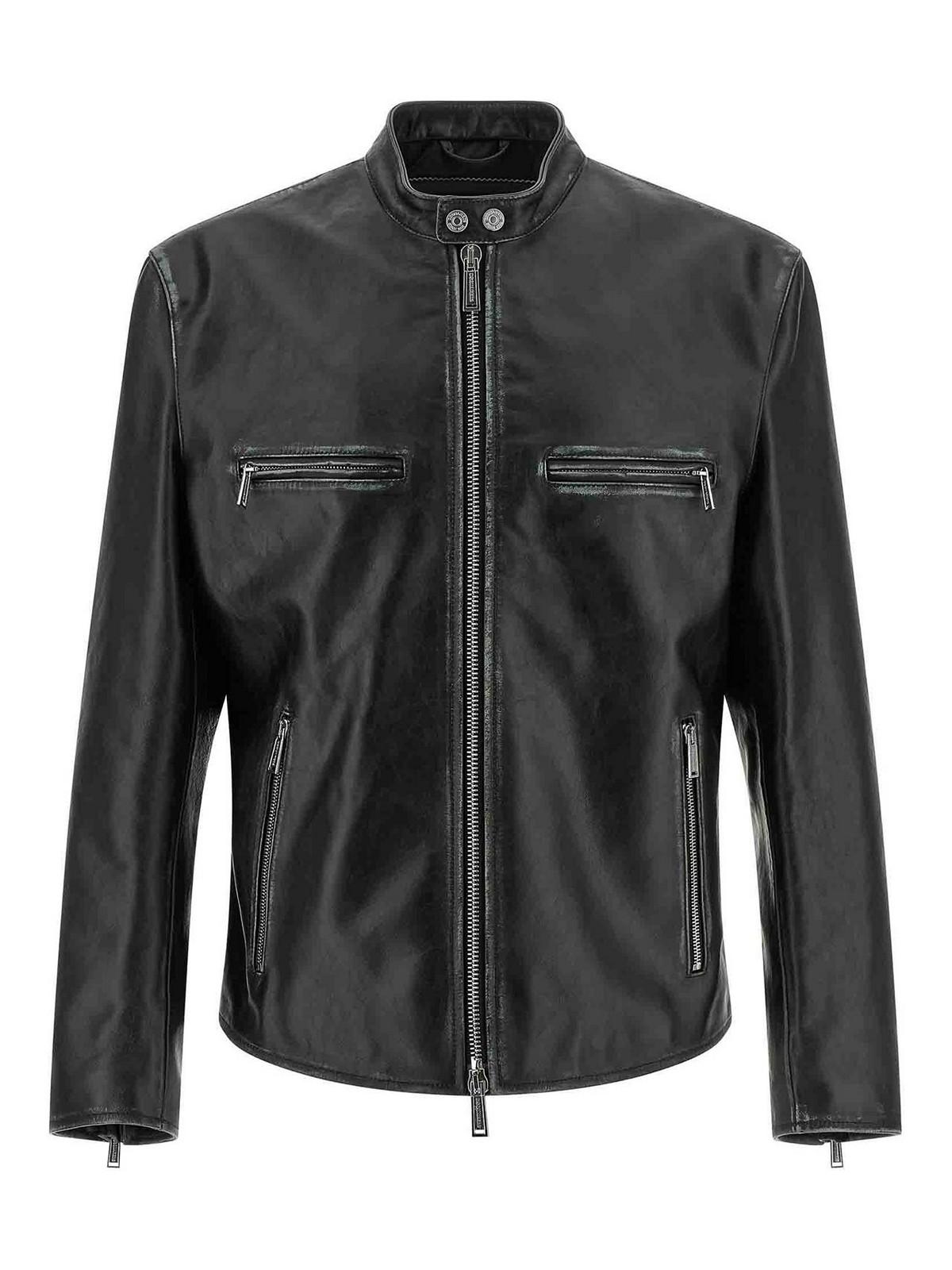 DSquared² Leather jackets for Men | Online Sale up to 60% off | Lyst