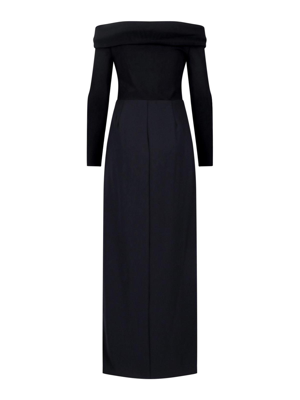 ralph lauren black tie dresses Ralph Lauren Women's Chilton Stretch Satin Evening Dress in Black
