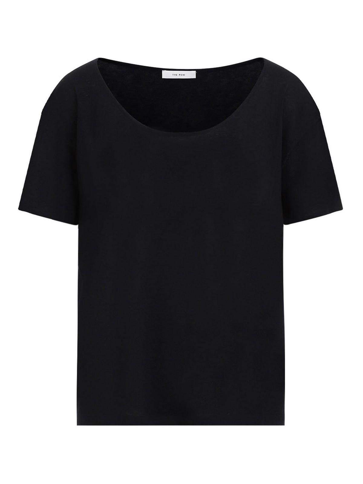 THE ROW カニタ サイトスリット ミティスカト 6421W2169 BLK The Row Short-sleeve tops for Women | Online Sale up to 47