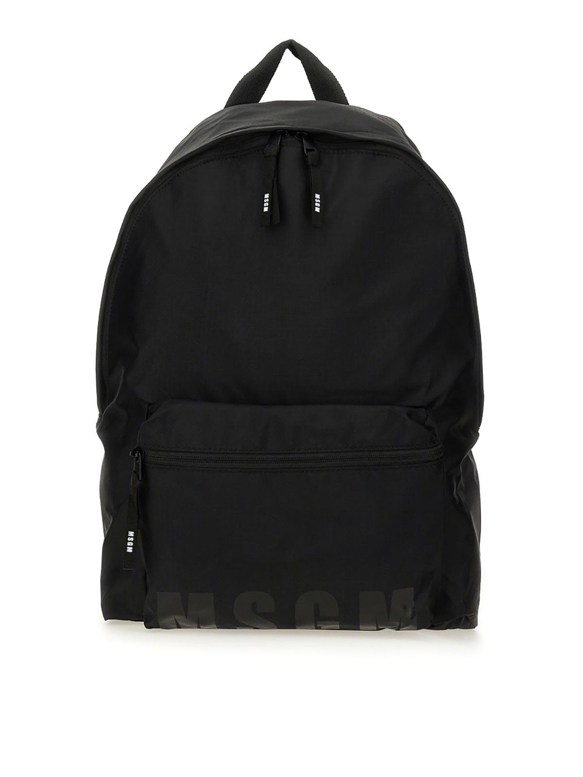 【関税込】MSGM ロゴ ナイロンバックパック 関税込】MSGM ロゴ ナイロンバックパック