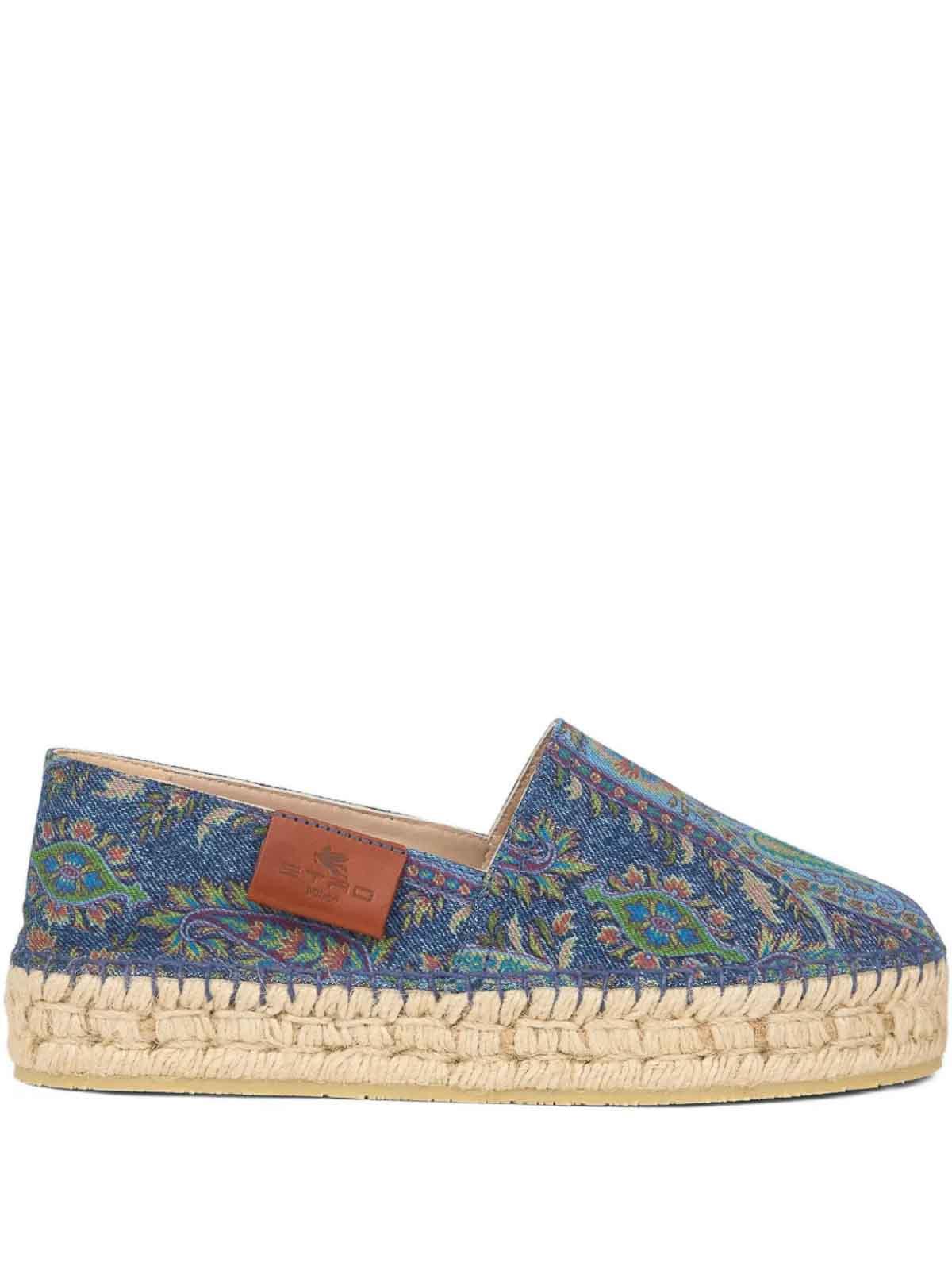 Etro Espadrille Flats in Multicolor Paisley Print Canvas Etro Espadrilles with print | Women main image 3