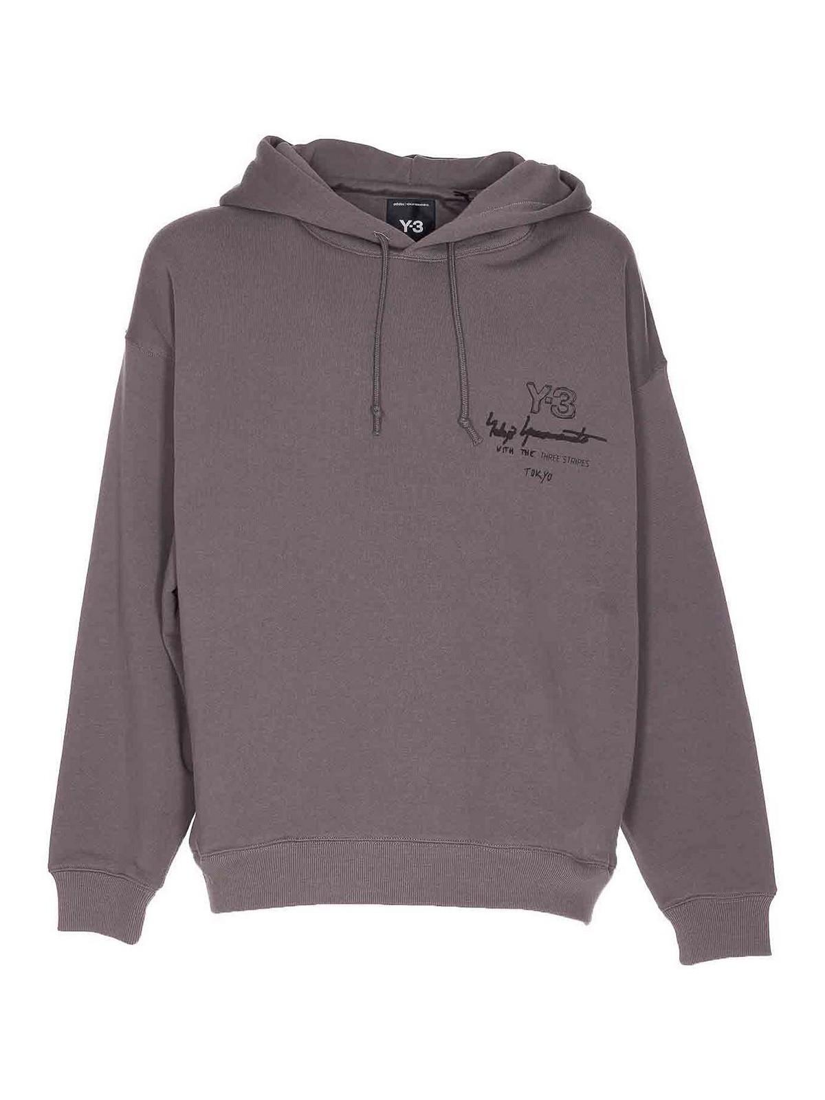 【送料&関税込】Y-3 Graphic Printed Drawstring Hoodie Graphic Hoodies For Men Flower 3D Graphic Fall Men'S