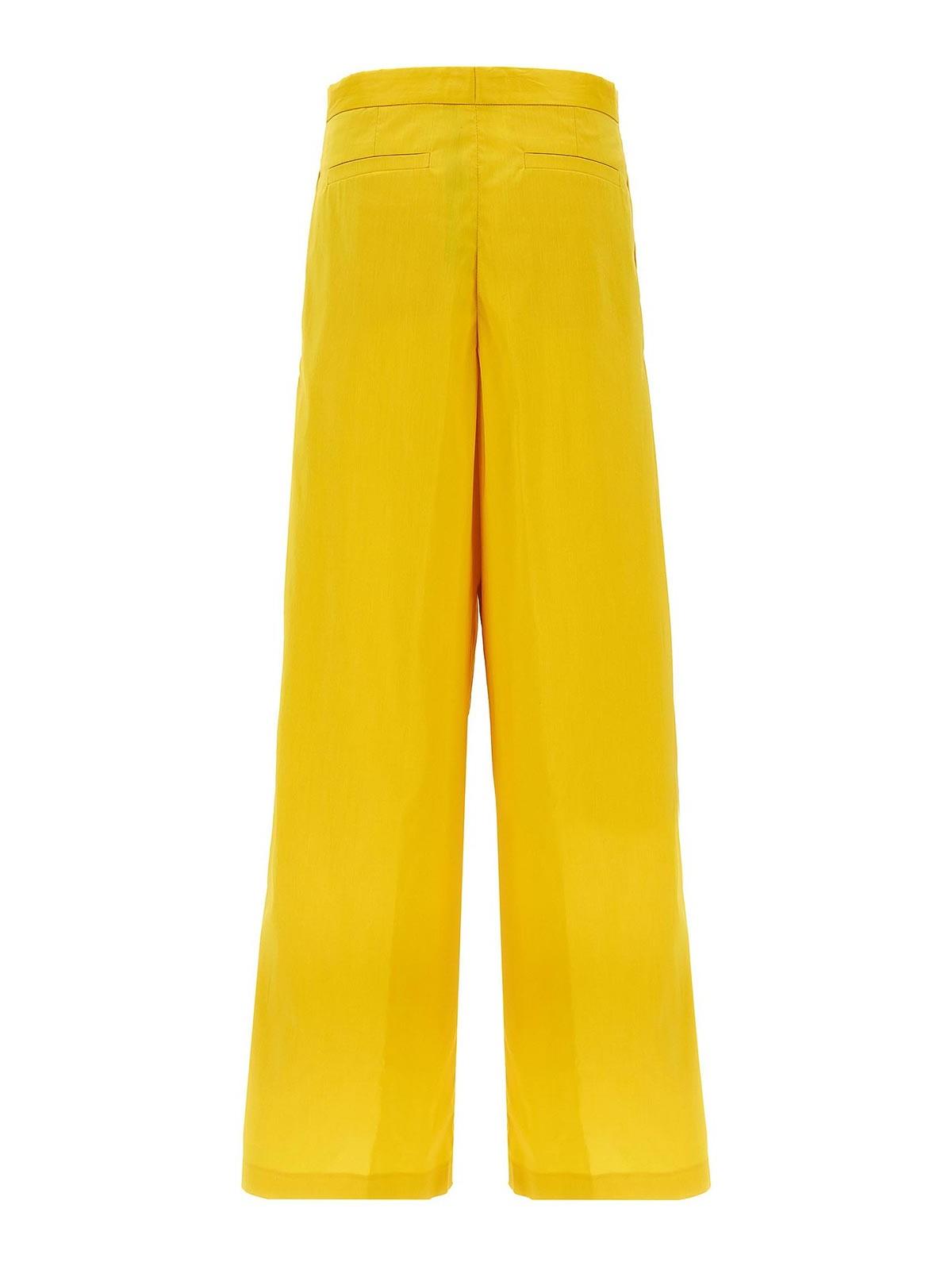 パンツ FABIANA FILIPPI Cotton trousers Yellow 22619668_52682496_600.jpg