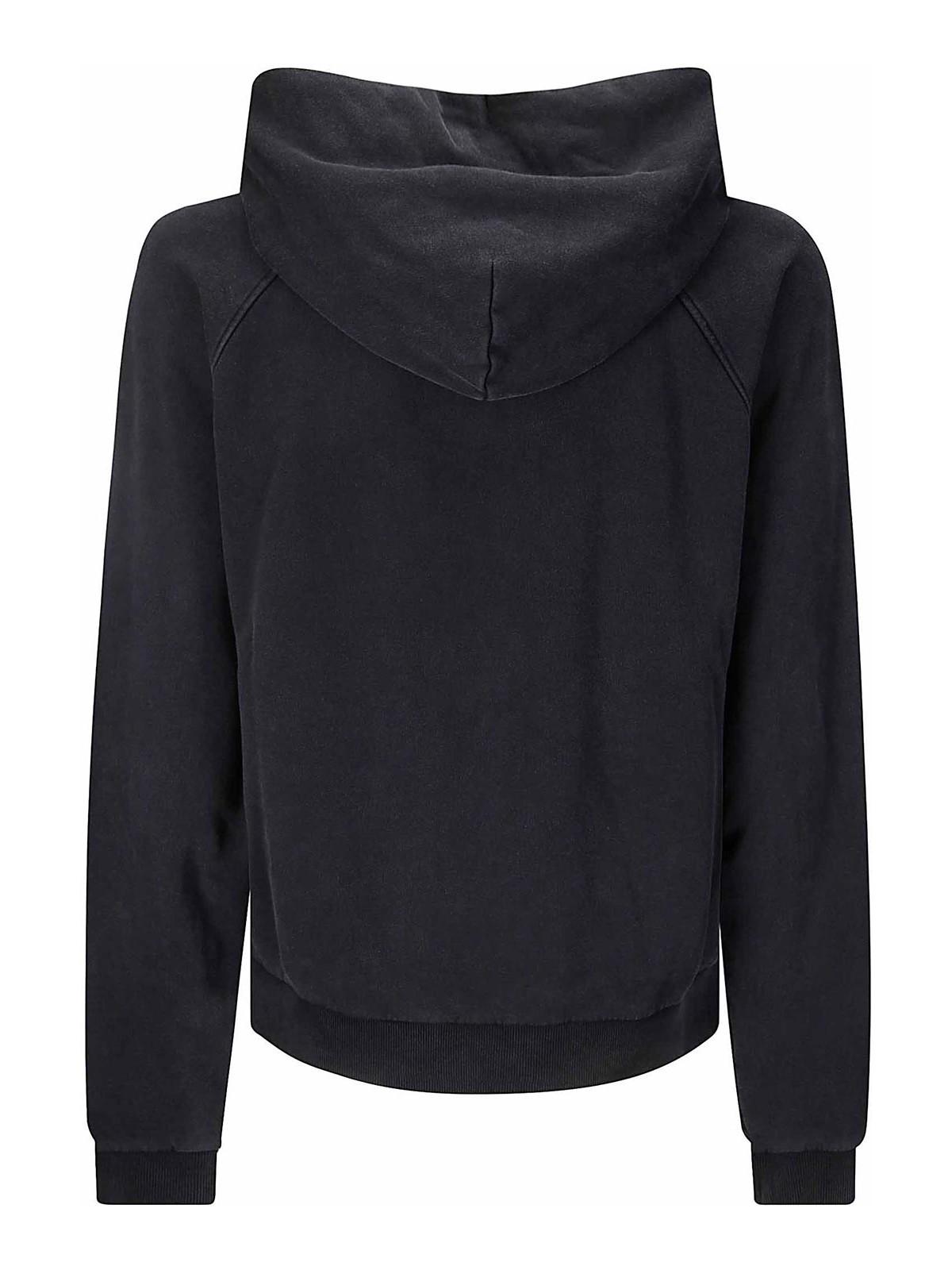 パーカー・フーディ MARTINE ROSE Men Hoodies CMRSS24625ACO GRMBL Gray Martine Rose Classic Hoodie Black Hoodies Martine Rose