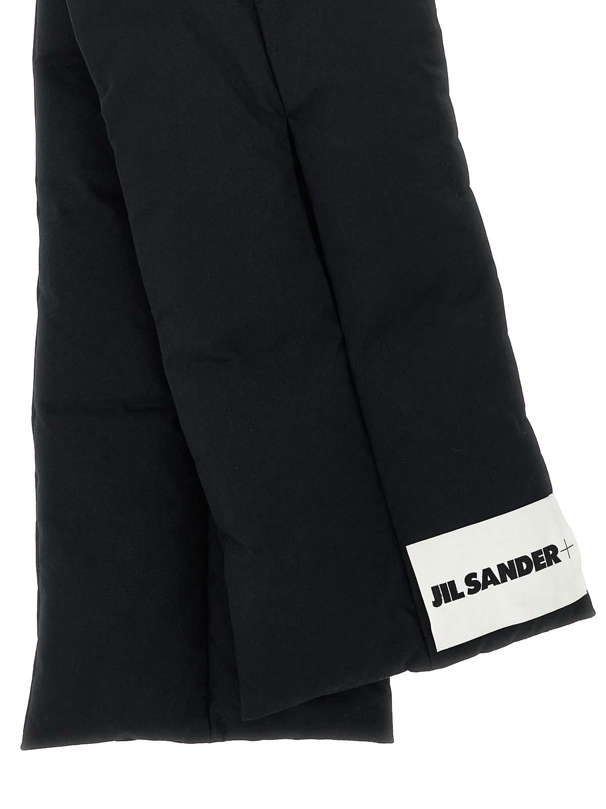 小物 JIL SANDER DOWN SCARF 01 DUNE Jil Sander Down Scarf 01 Scarf in Black | Lyst UK