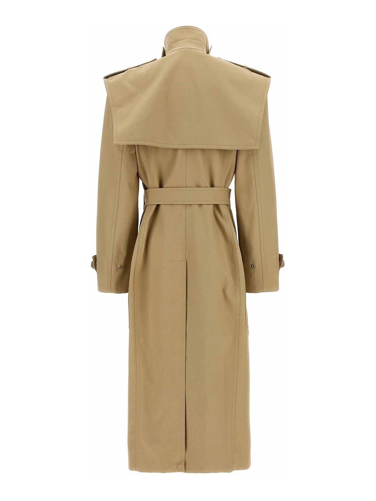 トレンチコート BALMAIN SS24 TRENCH (CF1TL085CE66 0DC) Balmain - Beige double-breasted trench coat CF1TL085CE66
