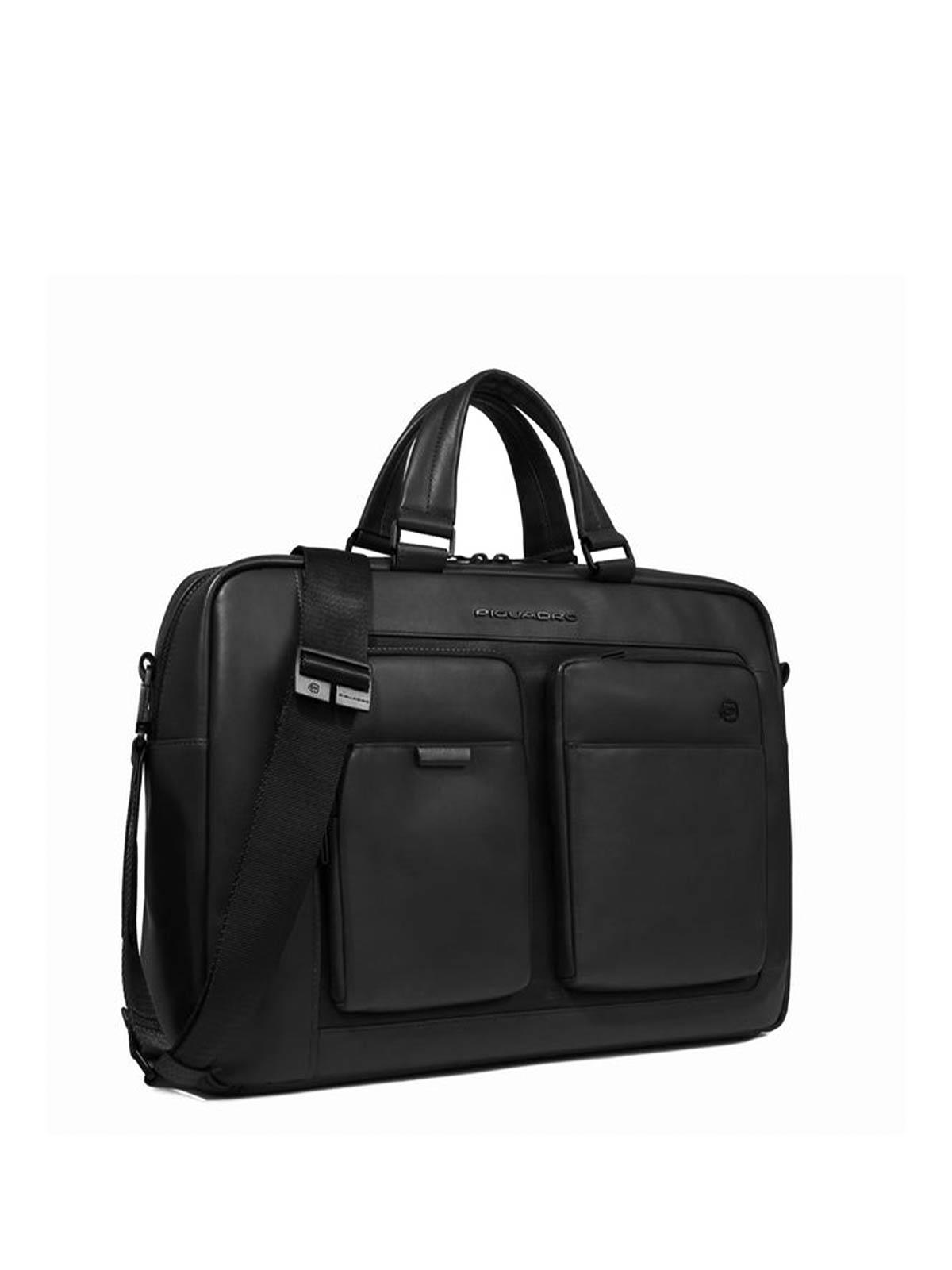【美品】PIQUADRO ブリーフバッグ piquadro-black-Handtaschen.jpeg