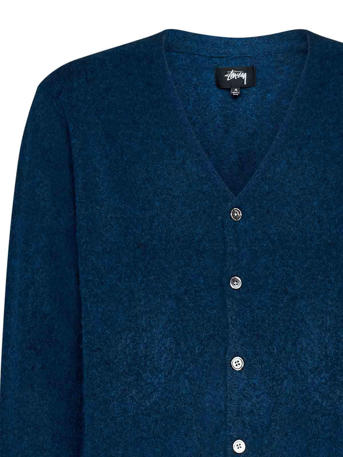 stussy-Blue-Brushed-Wool-Blend stussy-Blue-Brushed-Wool-Blend