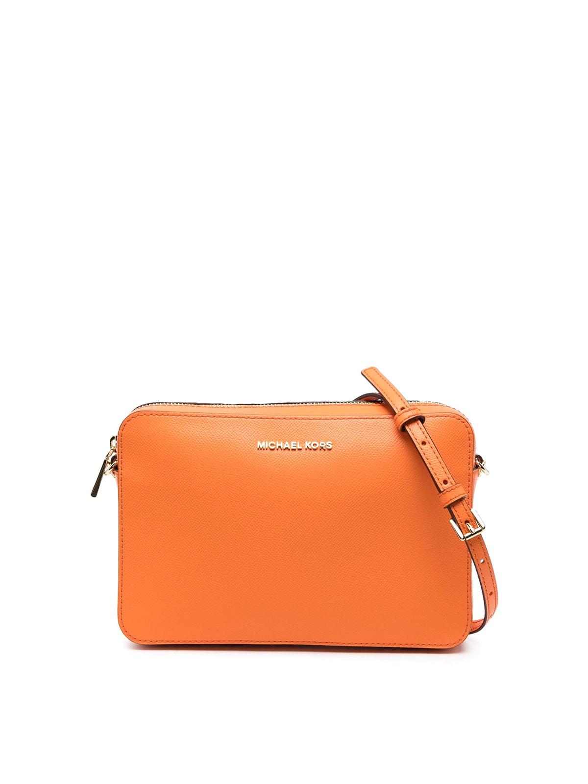 Michael kors orange crossbody purse hotsell