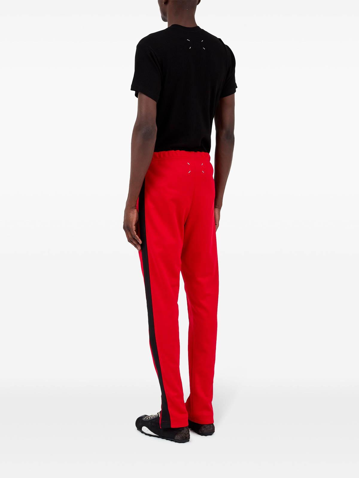 MAISON MARGIELA Black Side Band Track Pants · VERGLE