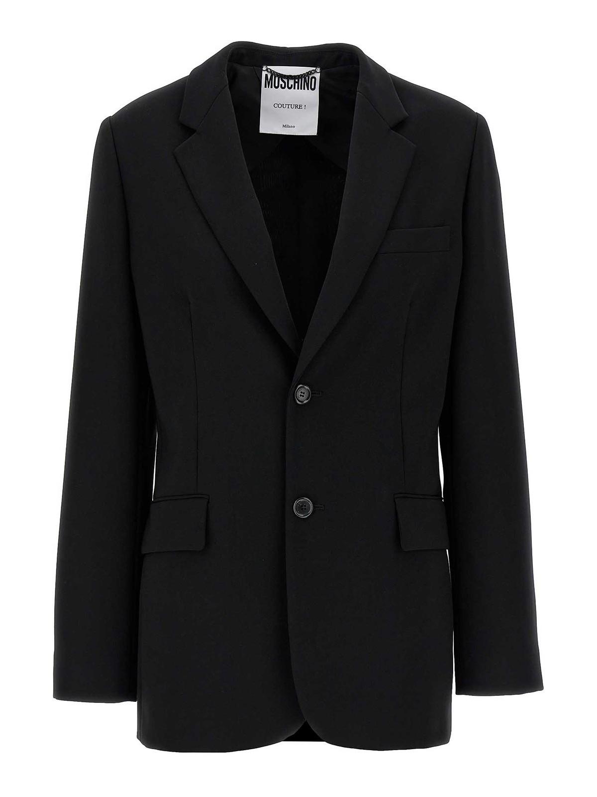 【関税＆送料込み】Moschino Single-Breasted Jacket Moschino single-breasted Jacket | White | FARFETCH PH