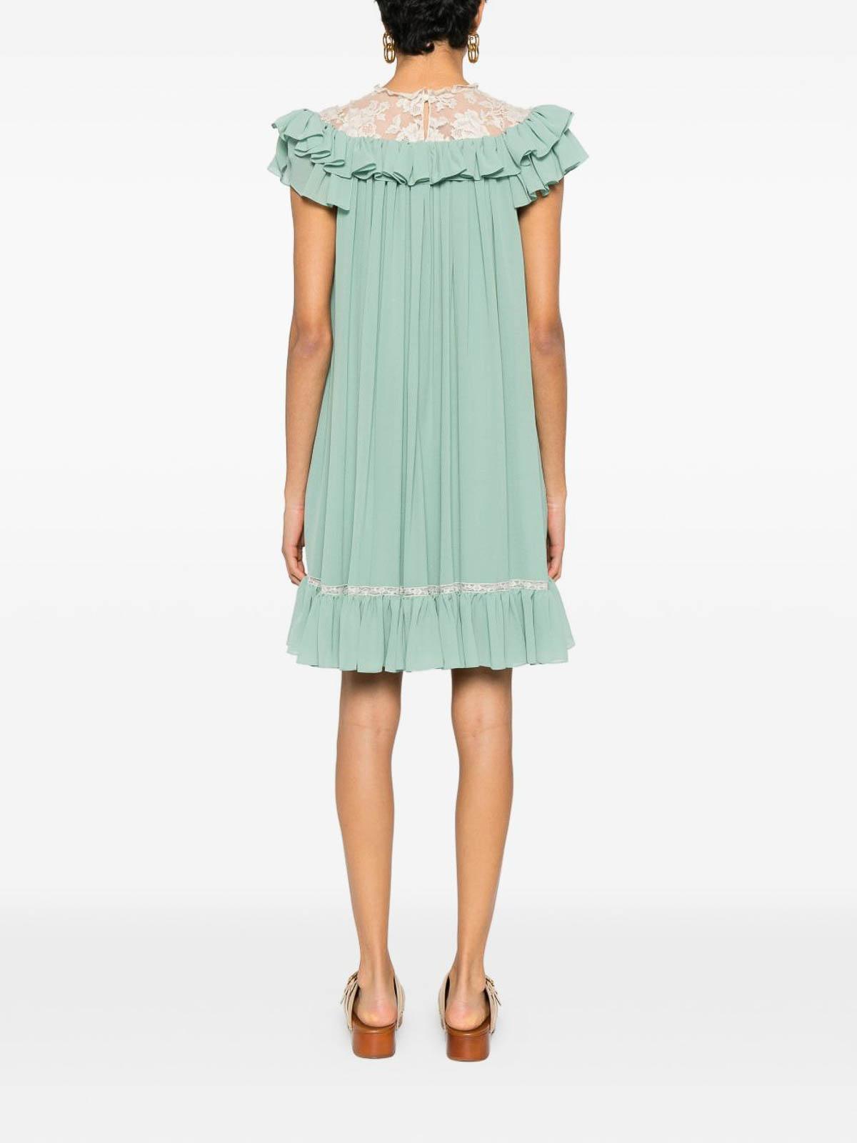 Chlo Embroidered Dresses for Women | Lyst