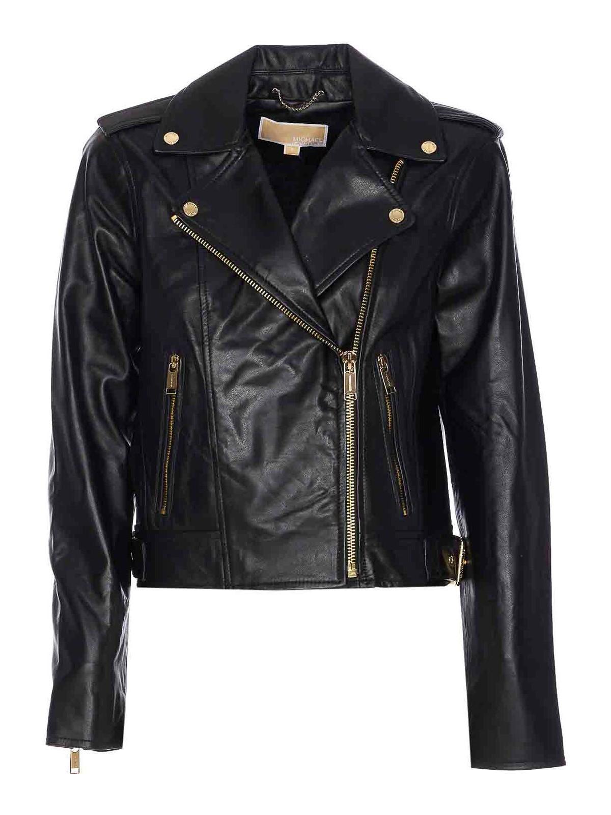 MICHAEL Michael Kors Leather jackets for Women | Online Sale up to