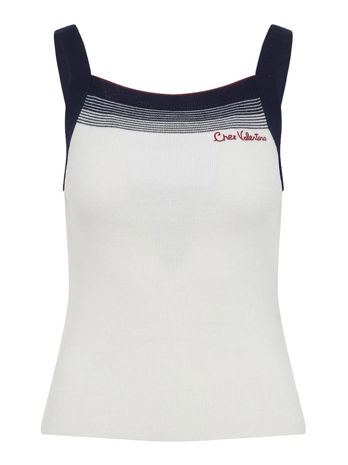 Tシャツ・カットソー VALENTINO GARAVANI Sand Silk Tank Top Silk Valentino Top Womens Valentino Garavani Women´s