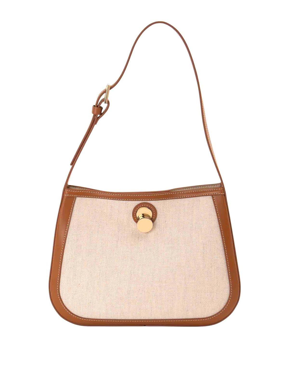 ハンドバッグ FABIANA FILIPPI Medium handbag with l accessory レディース レザーバッグ：ハンドバッグ＆クロスボディバッグ