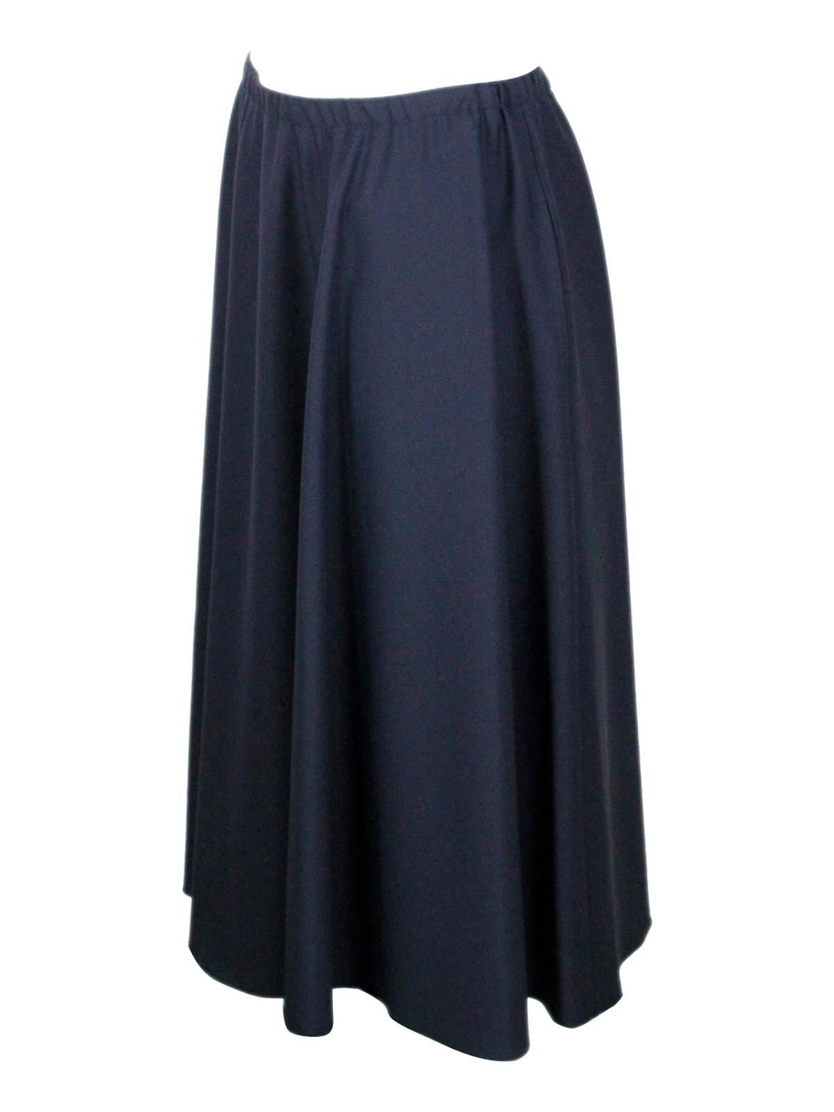 スカート MALO BLACK COTTON SKIRT Martin Osa Size 0 Skirt Length 18” Cotton Spandex Zip
