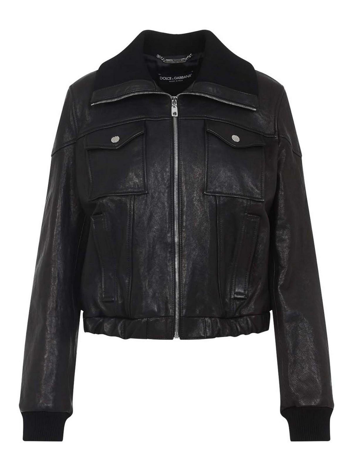 dolce-gabbana-Black-Leather-