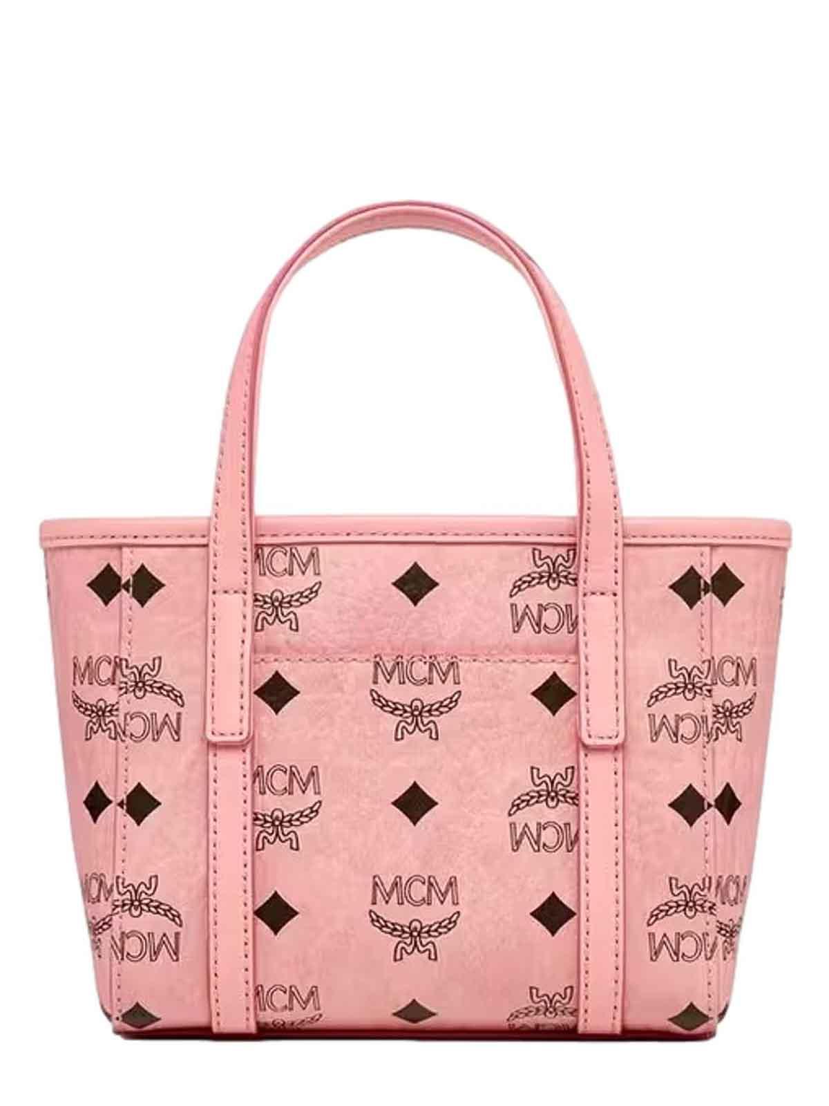 MCM Toni Top-Zip Shopper in Pink | Lyst