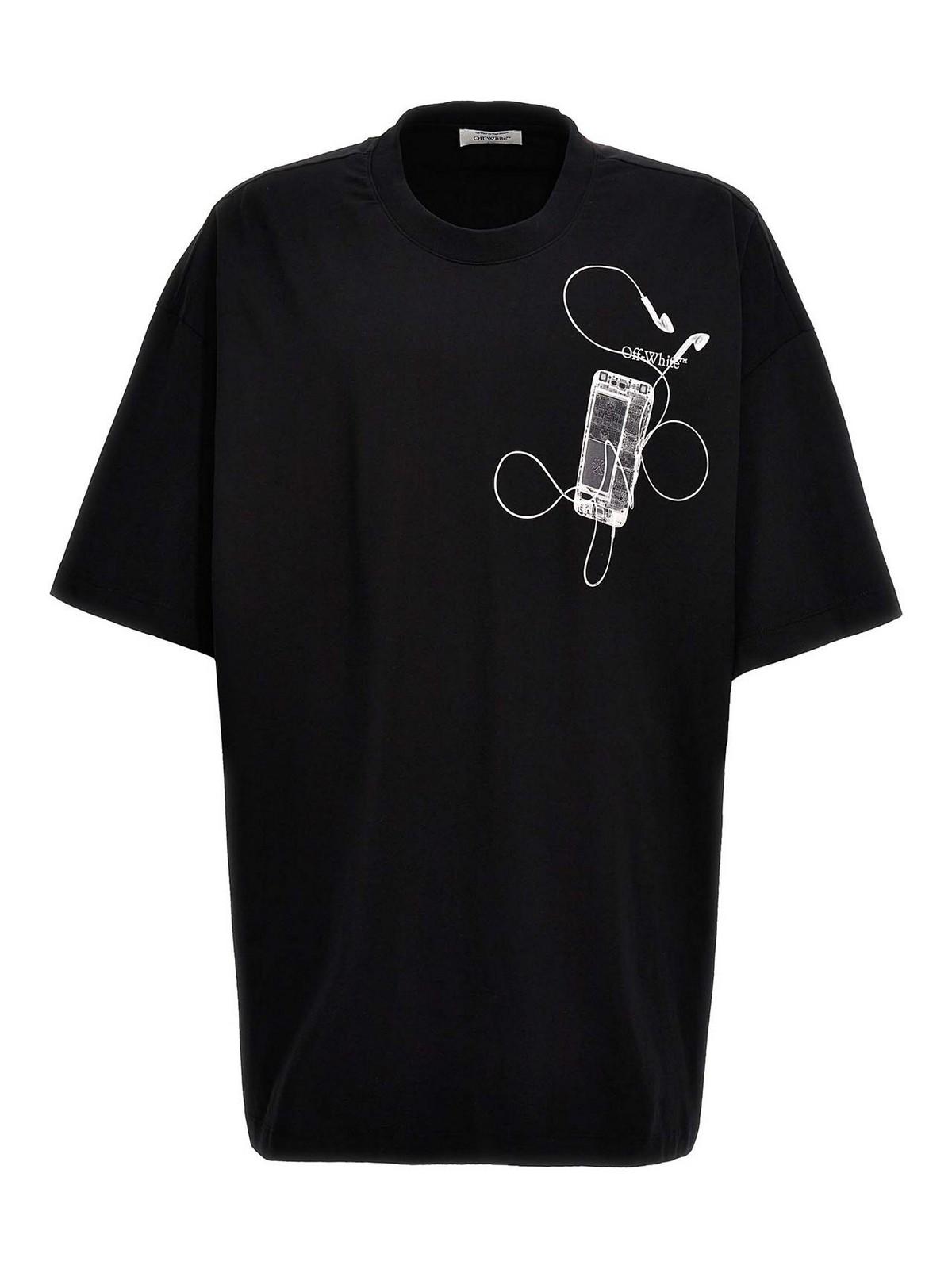 Off-White c/o Virgil Abloh Off- T-Shirts in Black for Men | Lyst