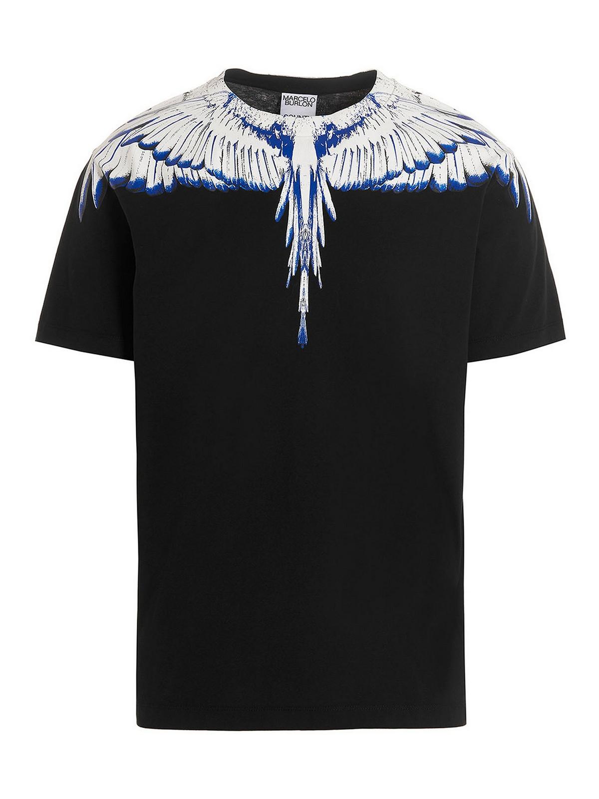 marcelo burlon black and white wings