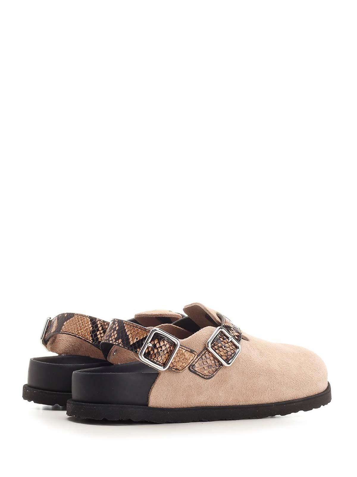 Birkenstock Tokio Cazador With Snake Leather 1774 in Natural for
