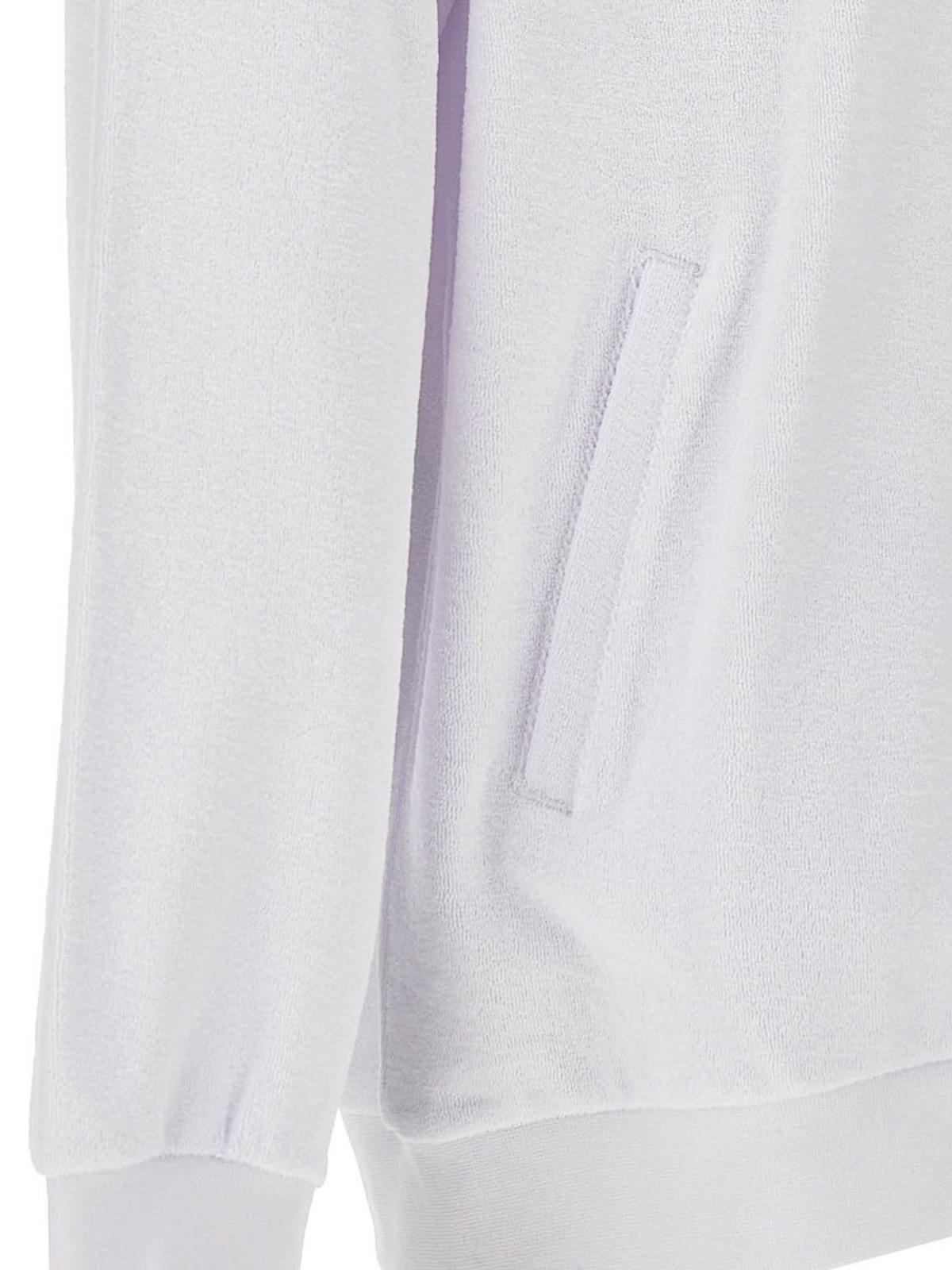 Zanone Terry Cloth Hoodie in White for Men Lyst