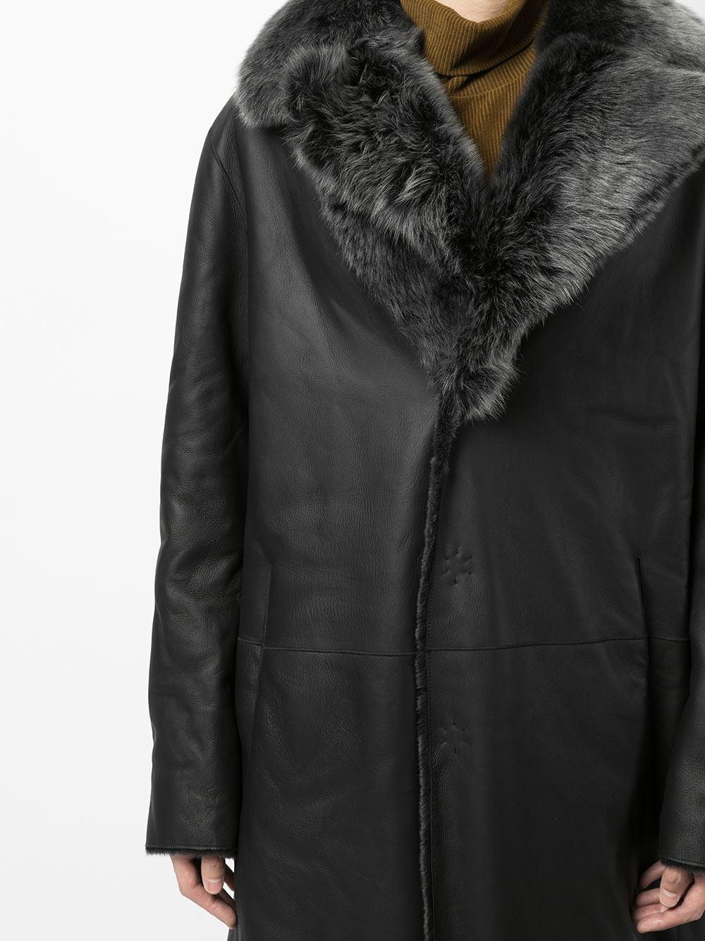 Emporio Armani Fur-collar Coat for Men | Lyst
