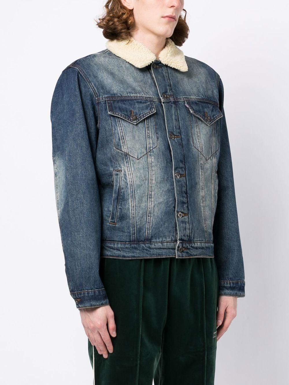 Faux sherpa denim jacket Clearance