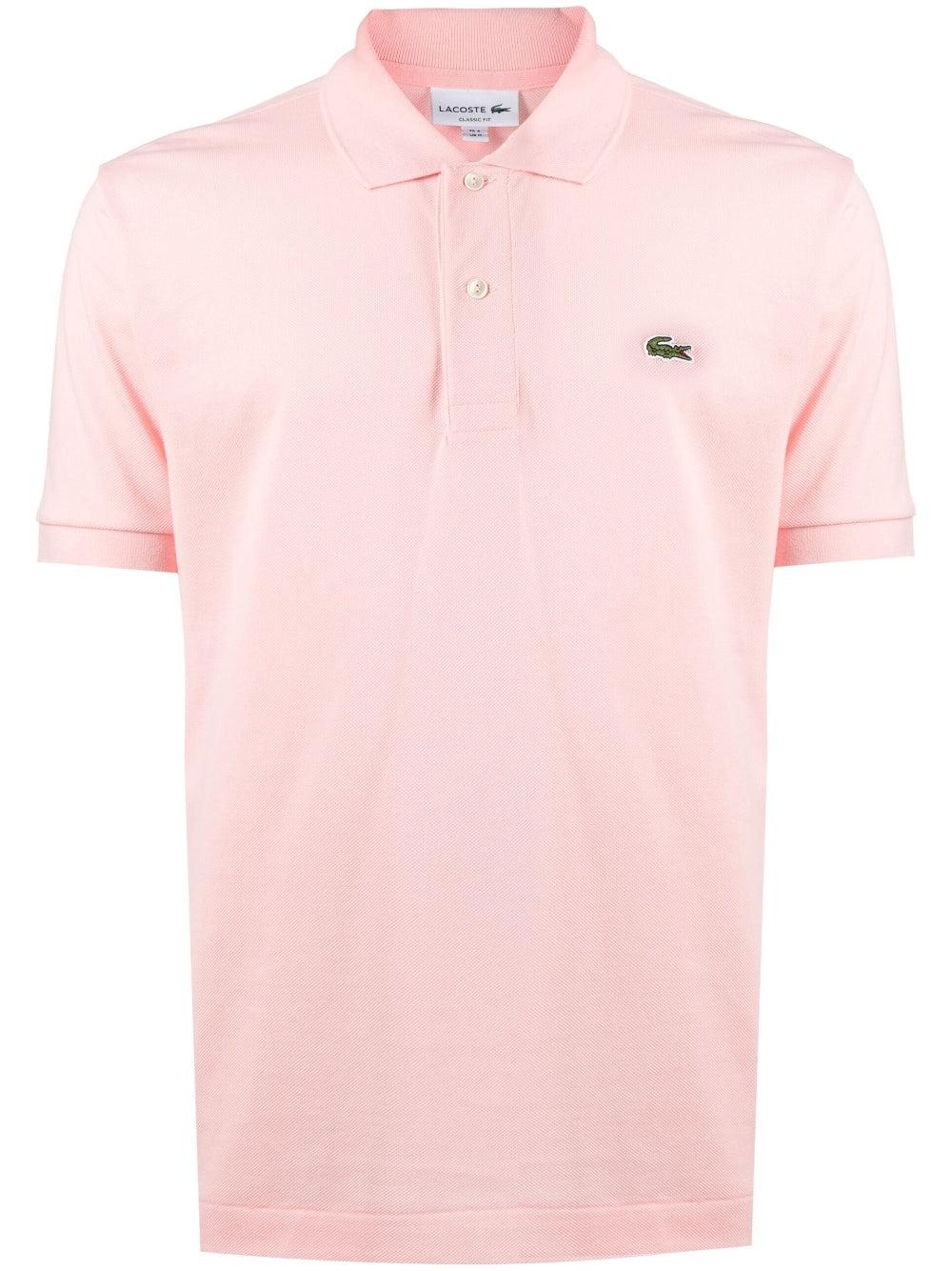 Lacoste Embroidered Logo Polo Shirt Waterlily Pink for Men | Lyst