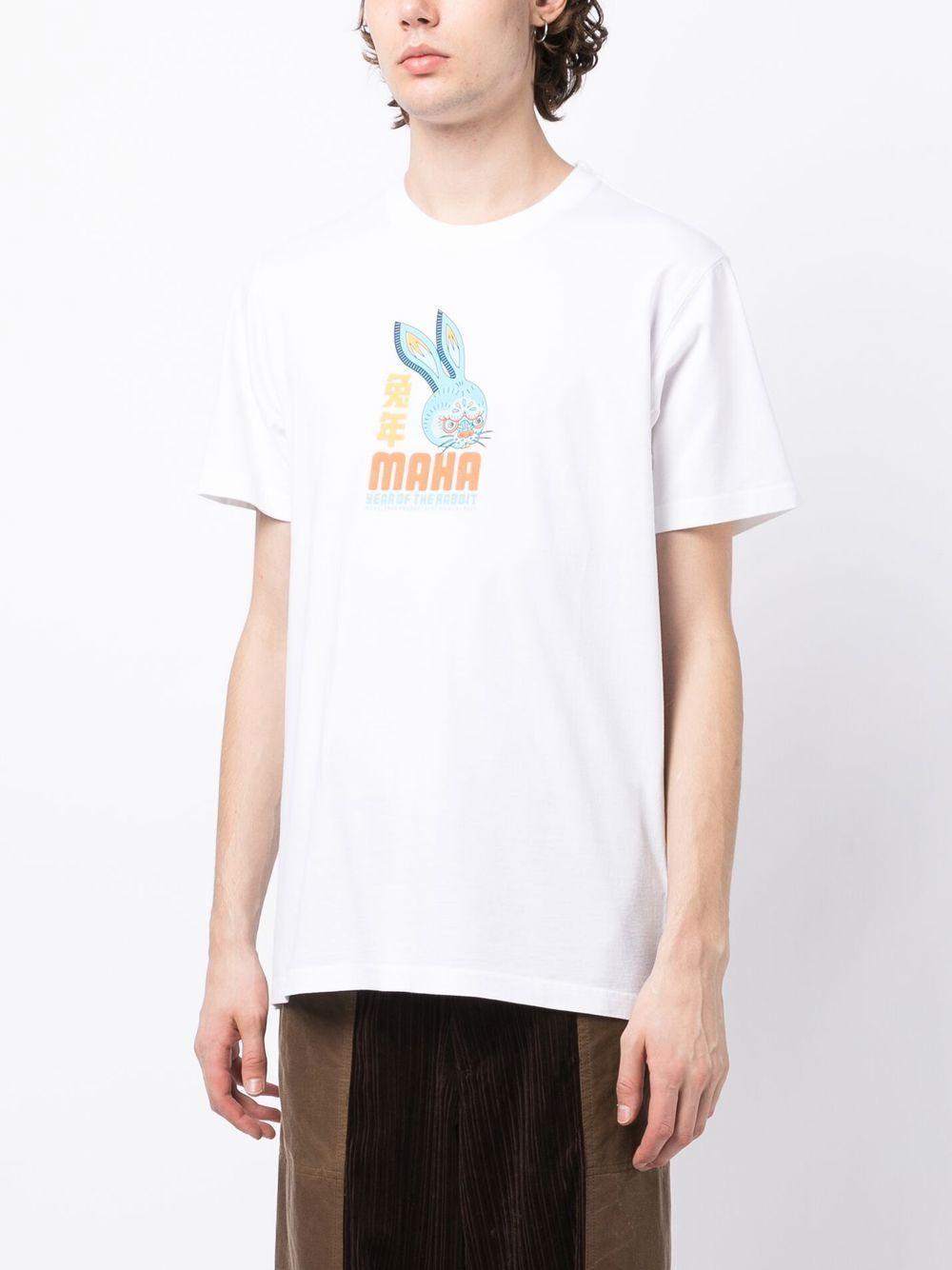 velordnet pille mindre Maharishi Graphic-print Organic-cotton T-shirt in White for Men | Lyst