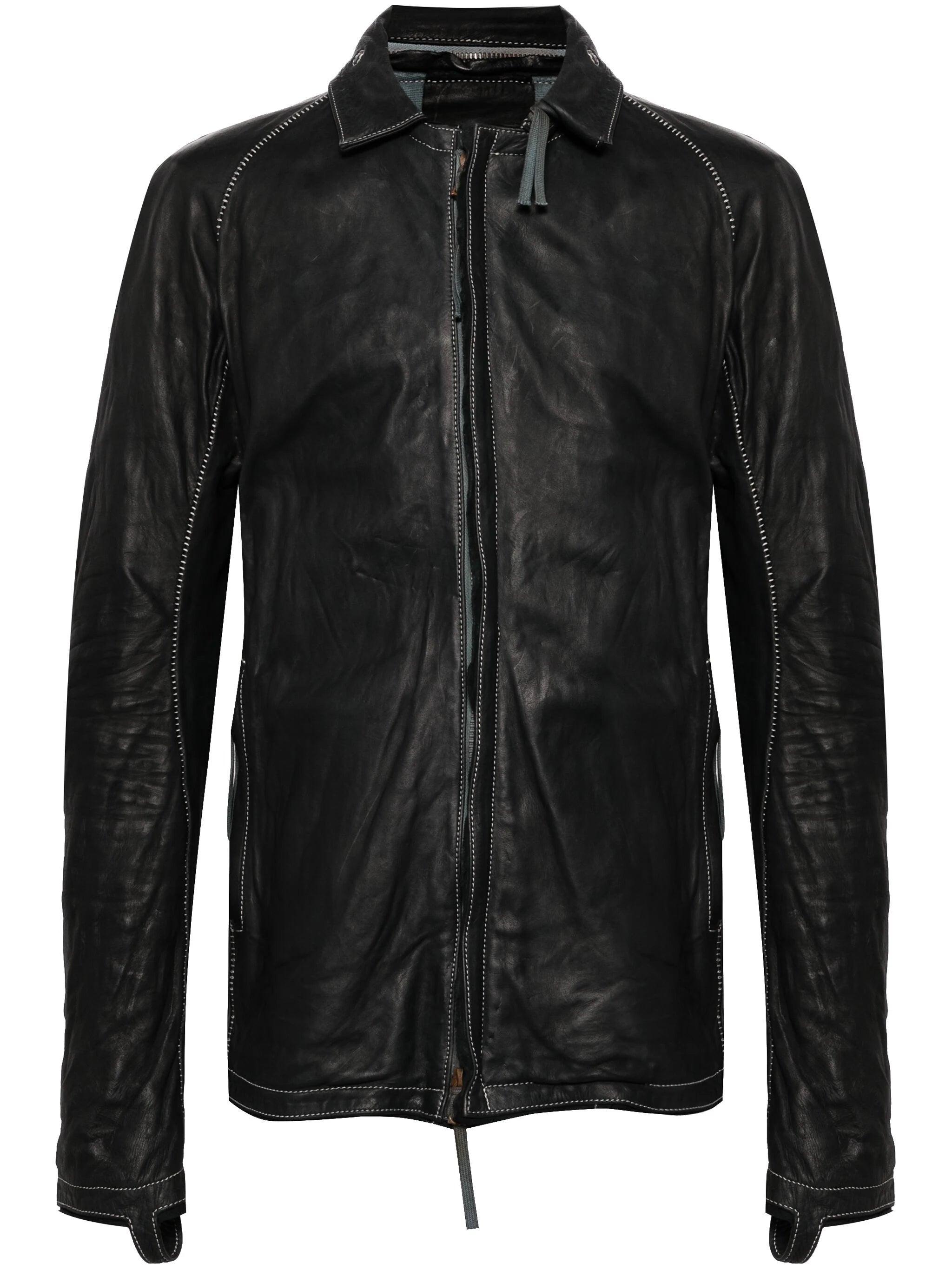 Boris Bidjan Saberi Leather Jacket in Black for Men | Lyst UK