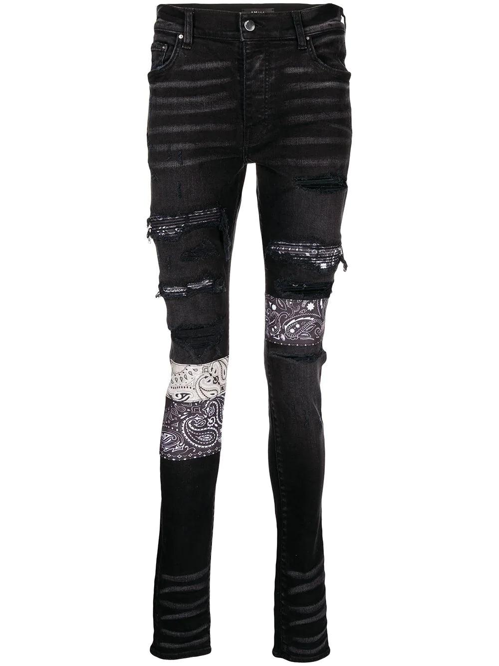 Amiri Paisley Patchwork Jeans for Men | Lyst