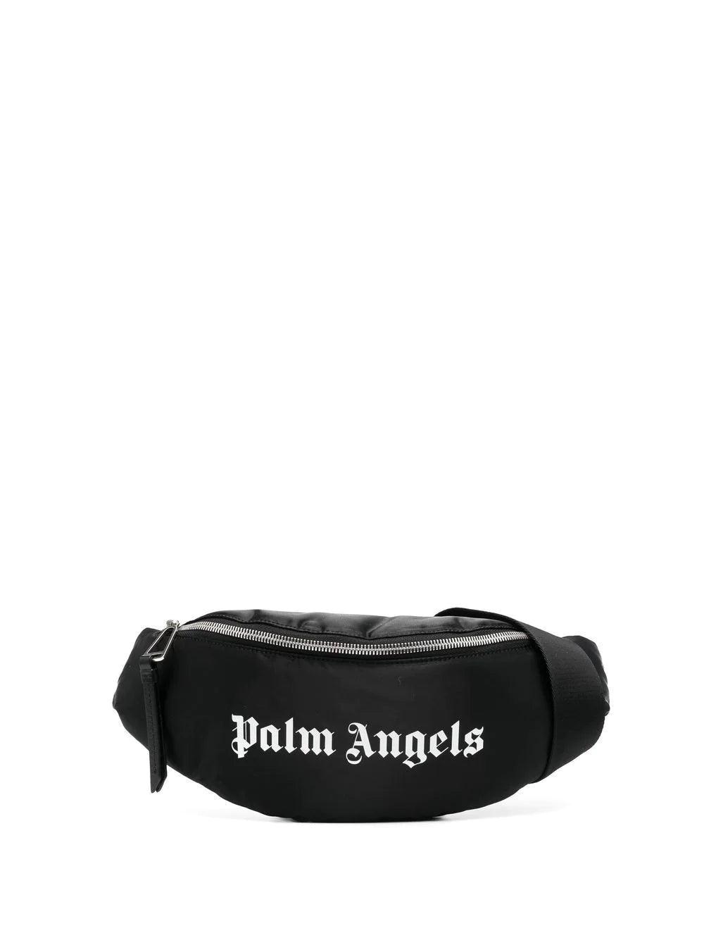Palm Angels Cotton Logo-print Belt Bag in Black for Men waist bags and bumbags Mens Bags Belt Bags 