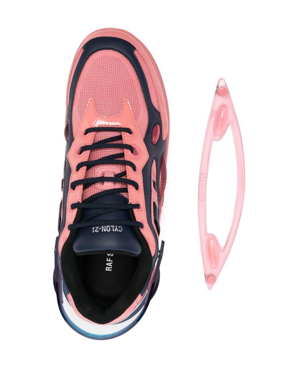 Raf Simons Cylon 21 Leather Sneakers in Pink for Men | Lyst