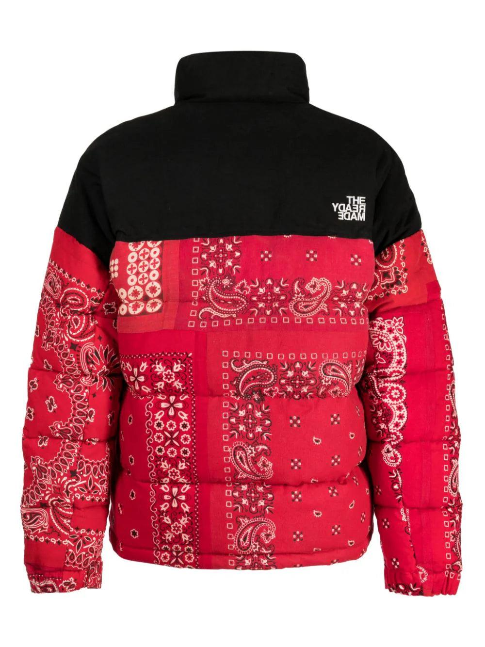 READYMADE Bandana-print Padded Down Jacket in Red for Men | Lyst UK