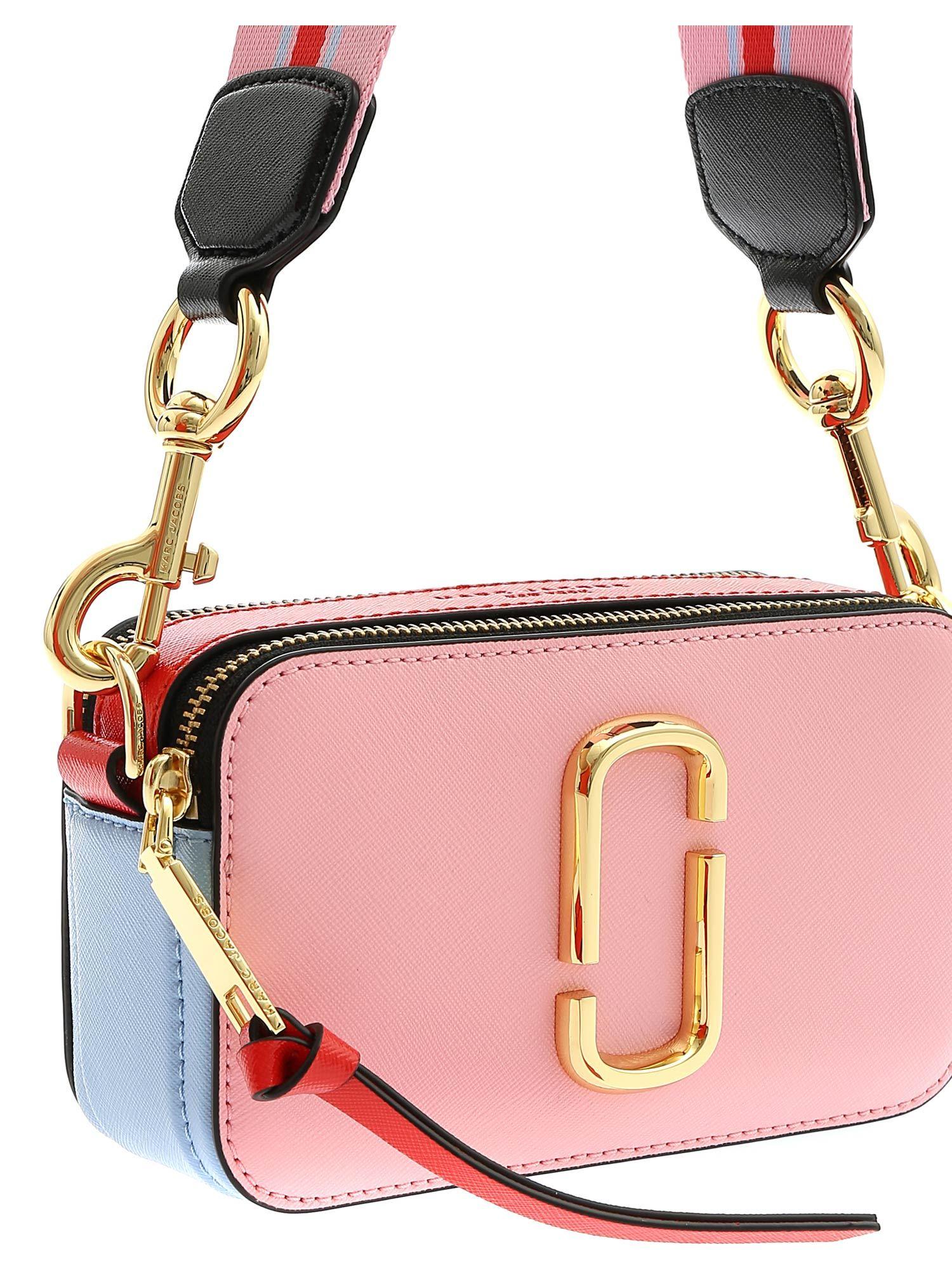 Marc Jacobs Blue and Pink The Snapshot Bag