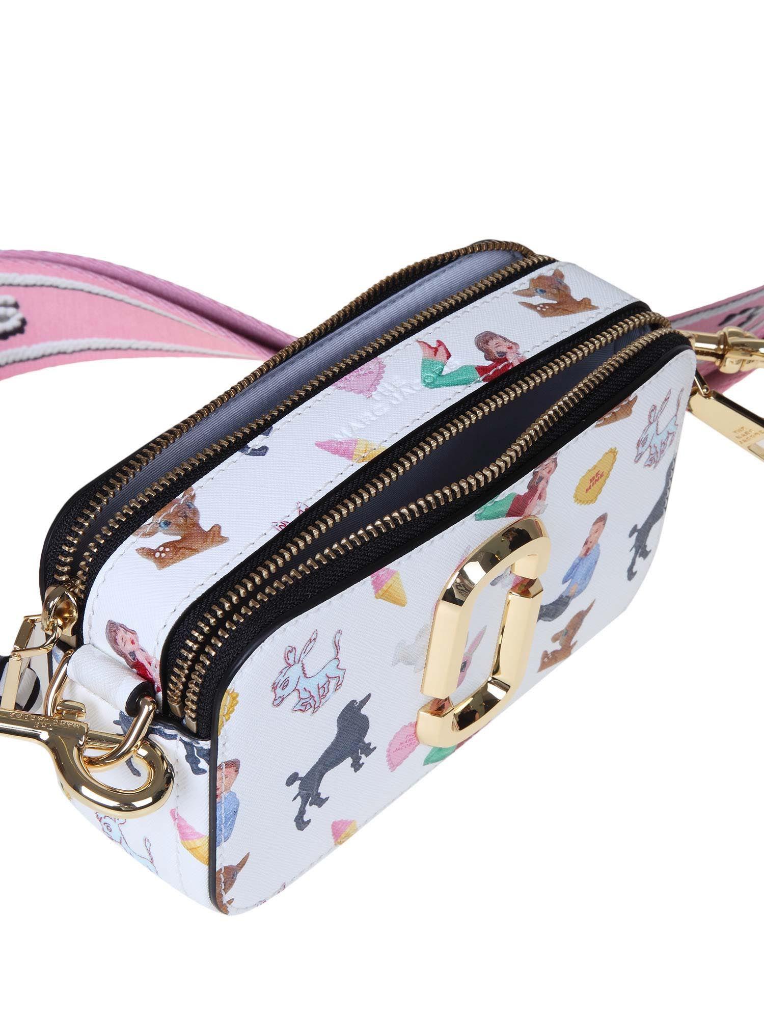 Marc Jacobs Leather The Snapshot Sugar Bag in White Lyst