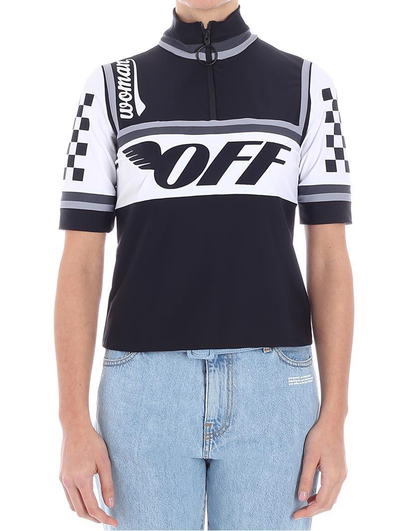 off white cycling top
