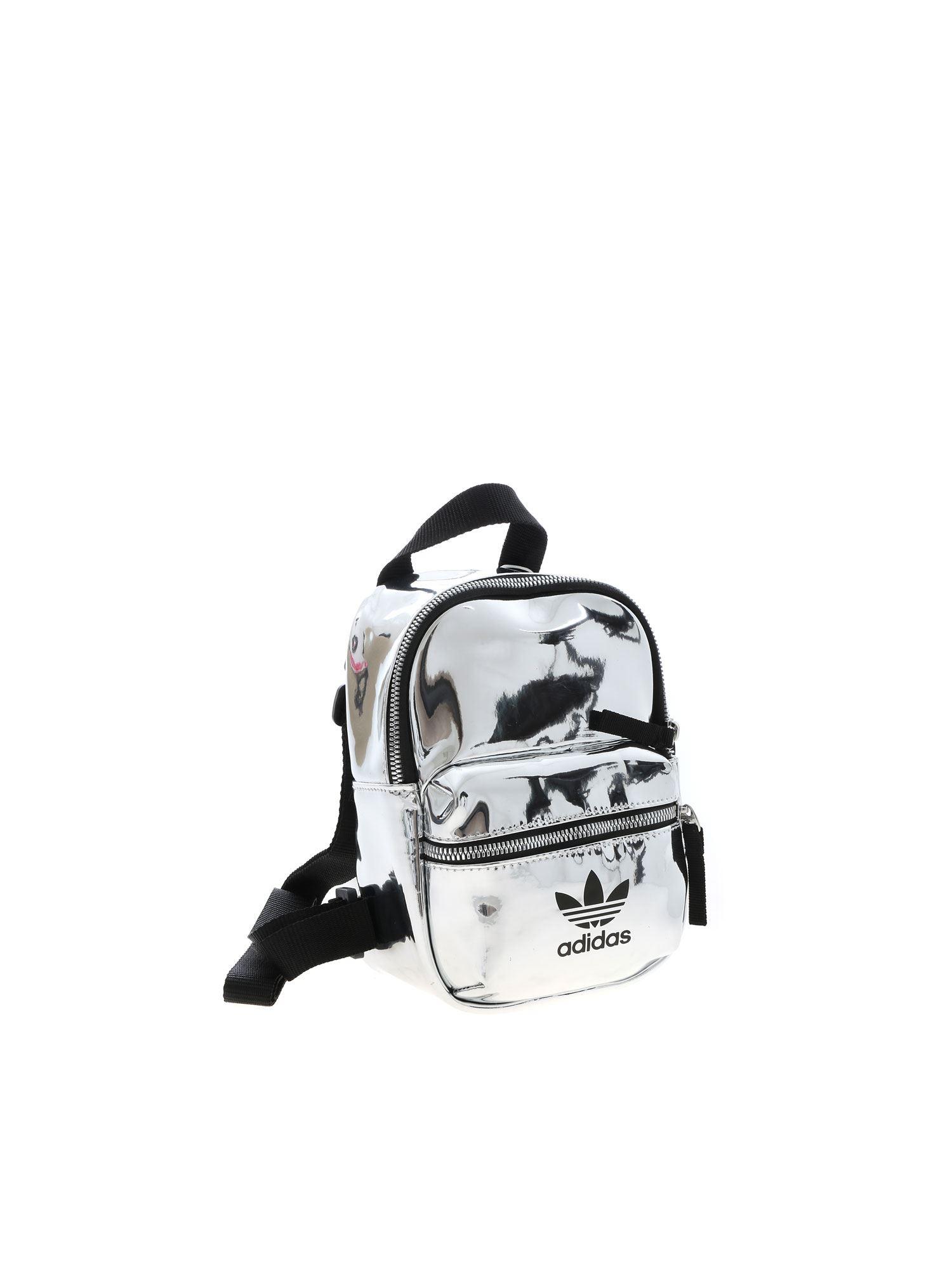 adidas mini backpack silver metallic