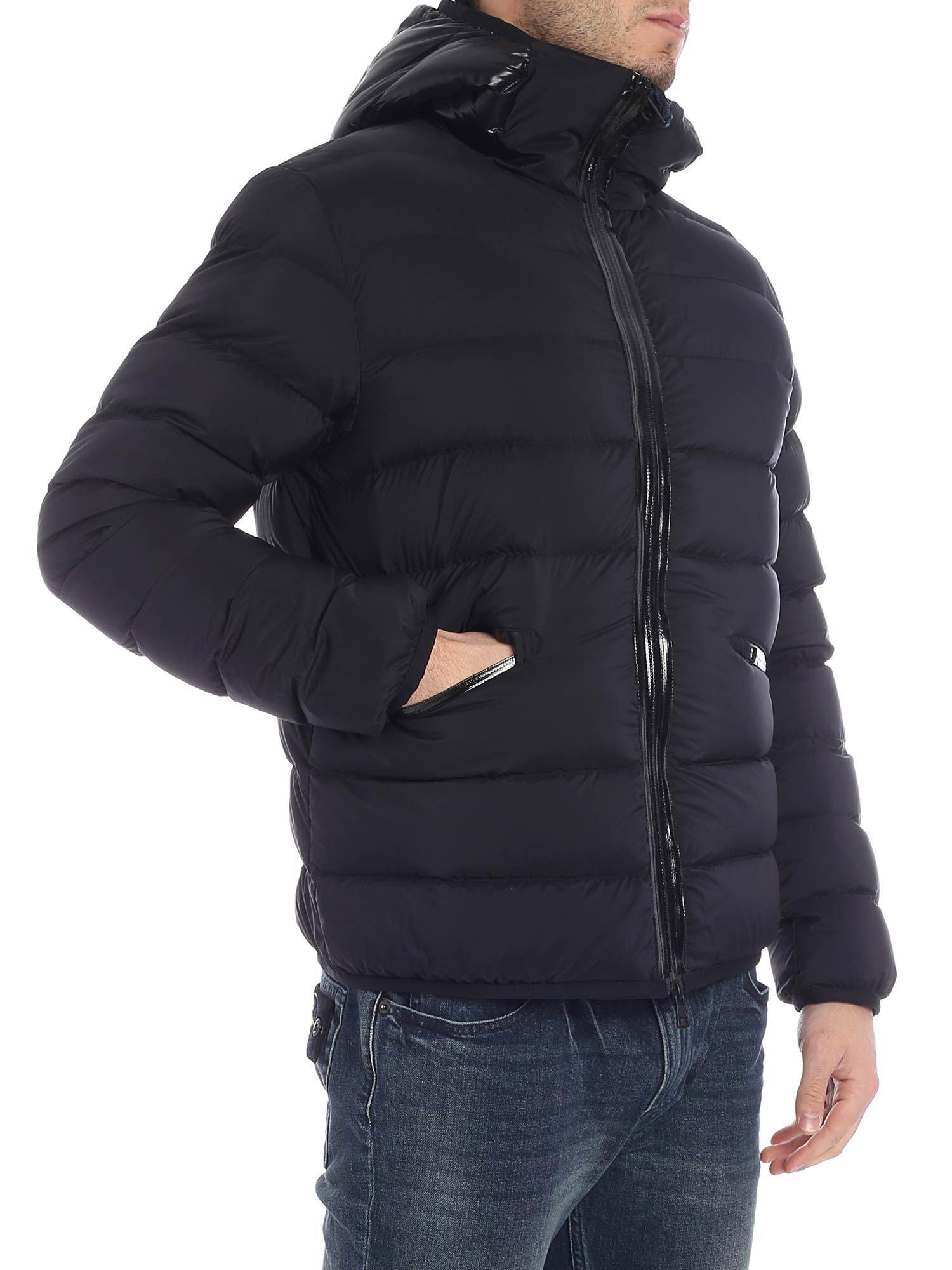 Moncler Synthetic Achard Black Down Jacket for Men - Lyst